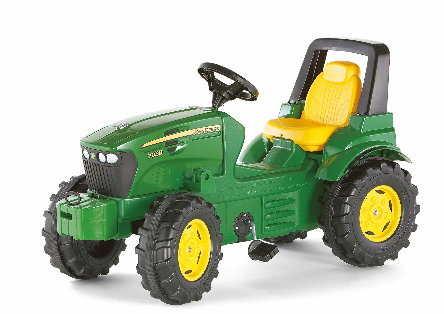 Rolly Toys rollyFarmtrac John Deere 7930 veicolo a pedali per bambini con sollevatore anteriore e posteriore