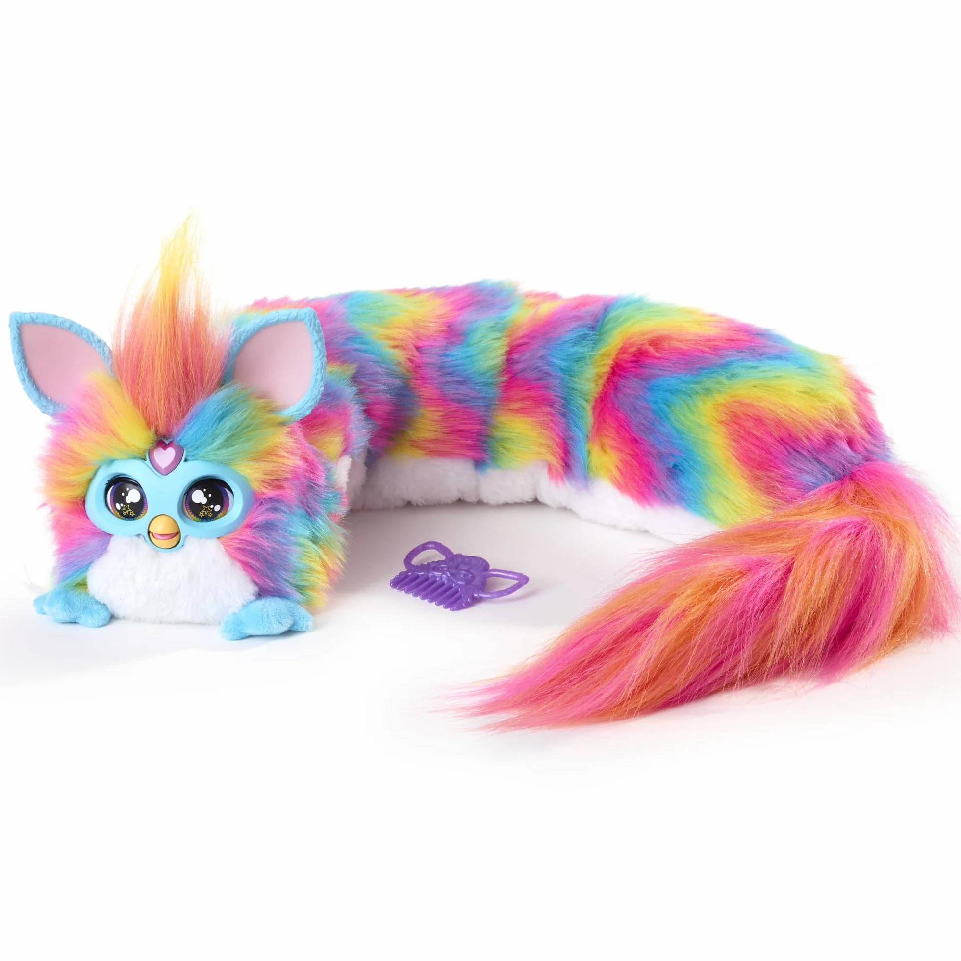 Peluche interattivo DJ Furby, musica e luci, 5 modalità, oltre 1.000 combo, parla inglese e furbish, 6+