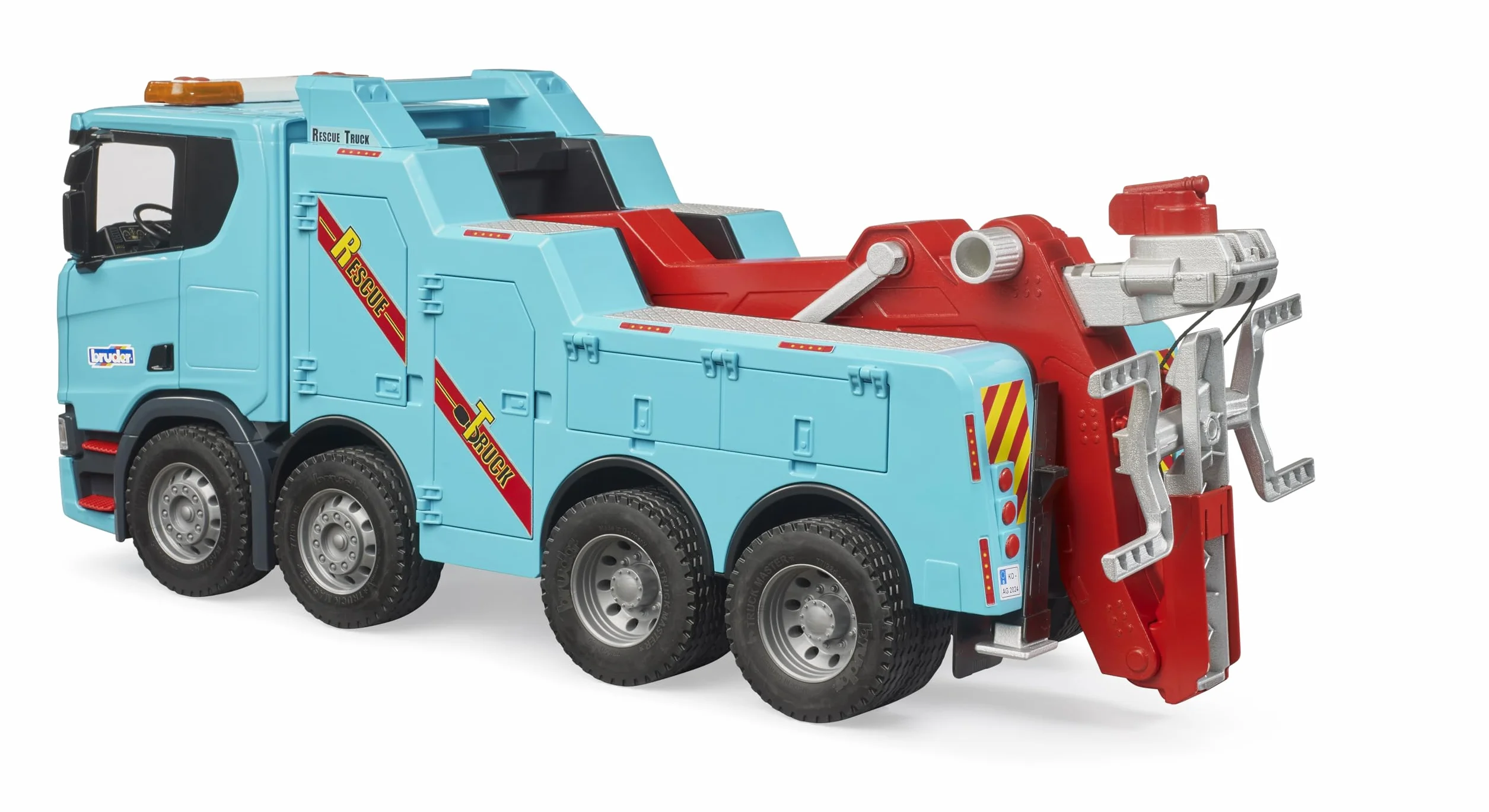bruder 03553 - Scania Super 560R Camion di soccorso stradale e traino con modulo luci e suoni - 1:16 Veicoli, carri attrezzi, carri attrezzi, soccorso stradale, furgoni