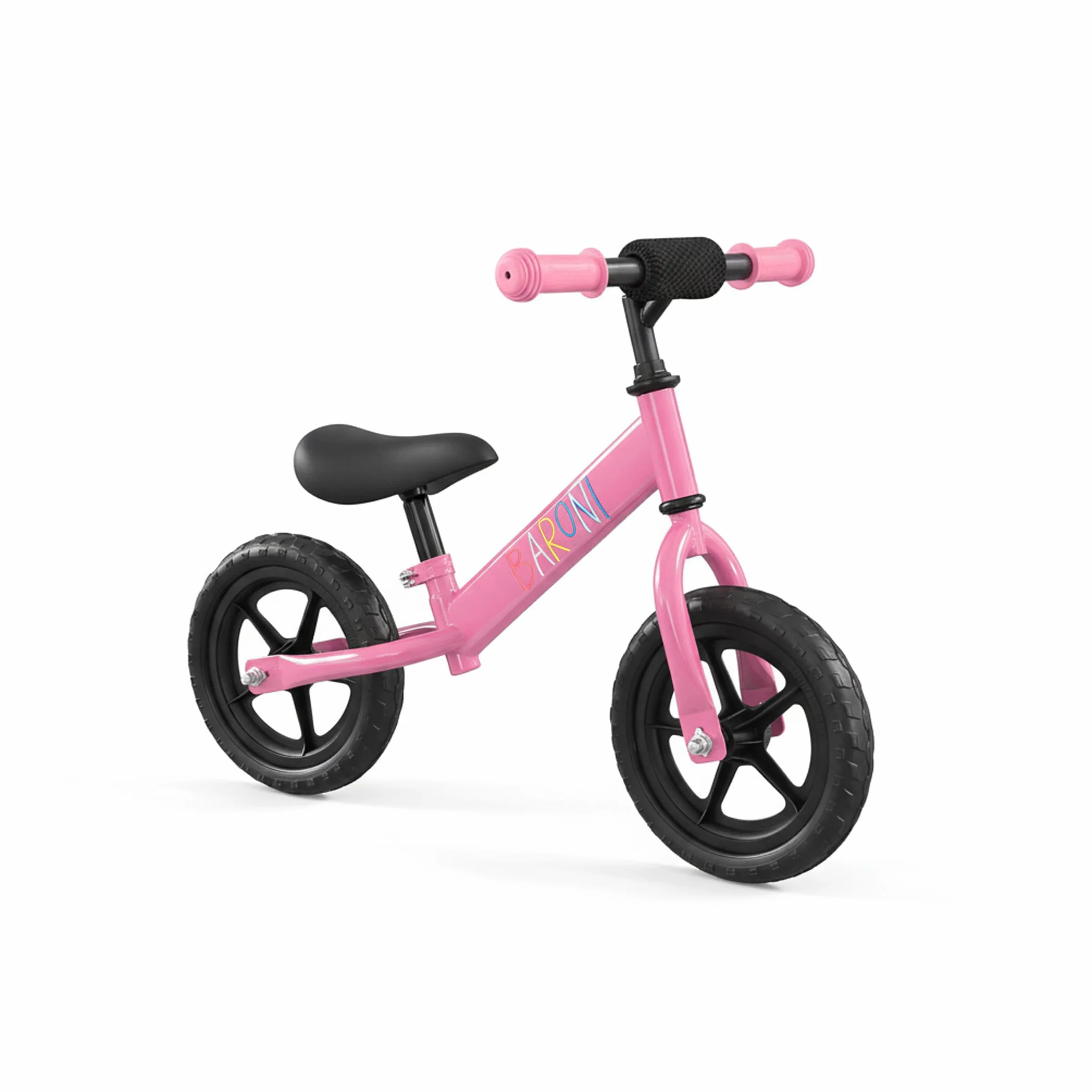Baroni Toys Bici Senza Pedali per Bambini dai 3 Anni, Balanced Bike con Manubrio e Sellino Regolabili, Ruote Tassellate Antiscivolo, Portata 45kg, Ideale per Equilibrio e Coordinazione