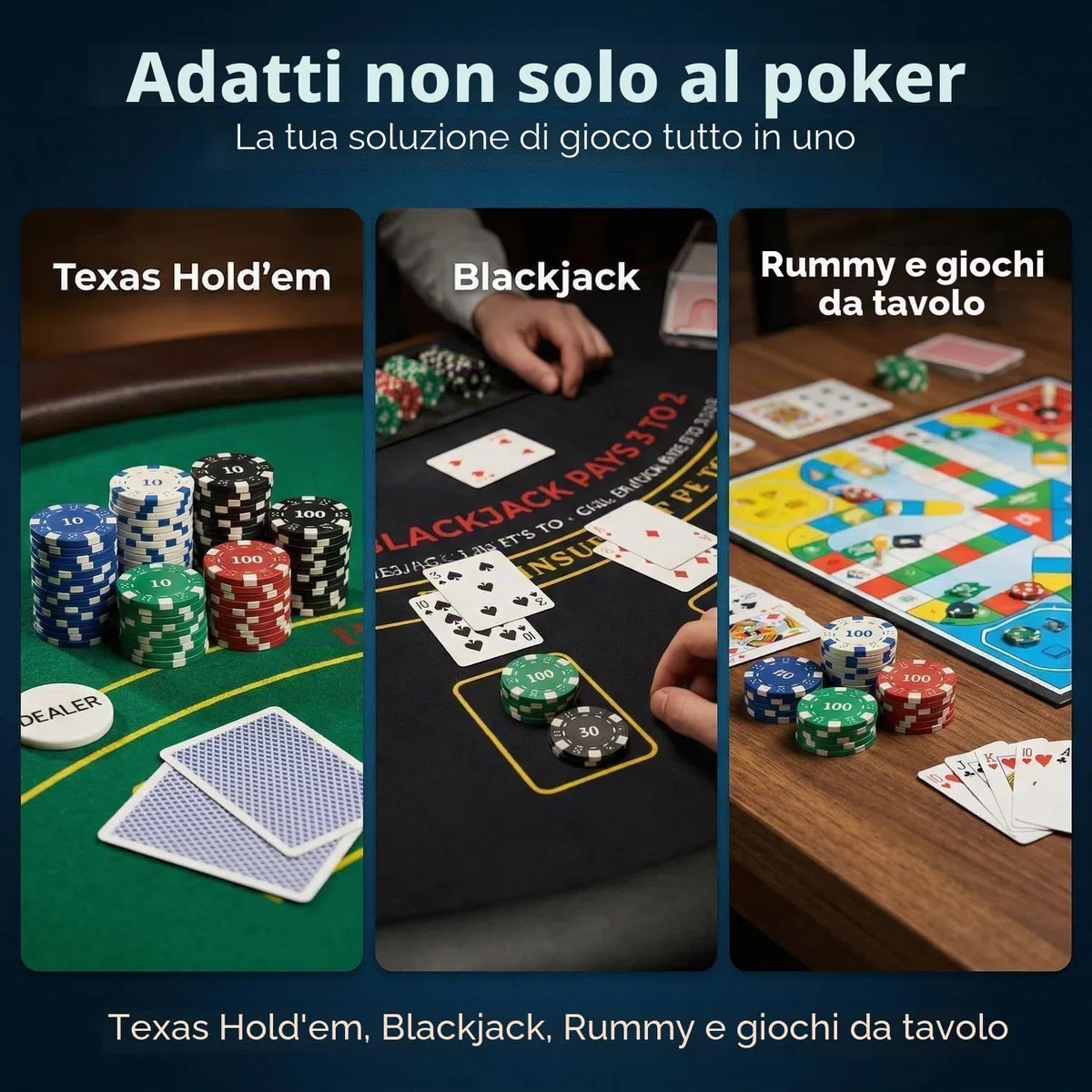HEITOK Set Poker 300 Fiches Numerate 11,5g Valigetta Alluminio Rinforzata Texas Hold'em Completo