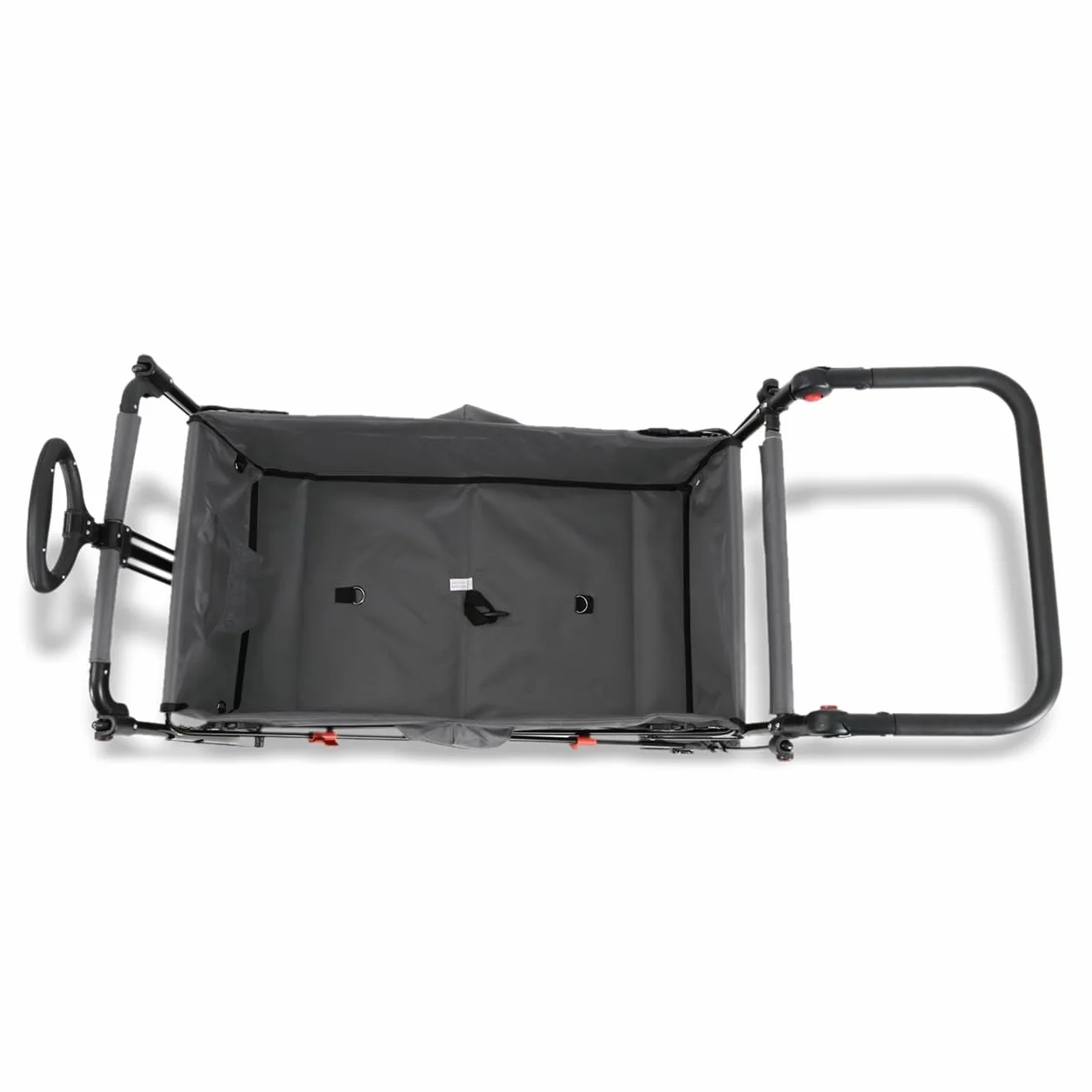FUXLIFE Carrello Pieghevole - Compact - FX-CT700 Grigio • Bollerwagen richiudibile per città e viaggi • Salvaspazio con tettuccio parasole • Portata 75 kg