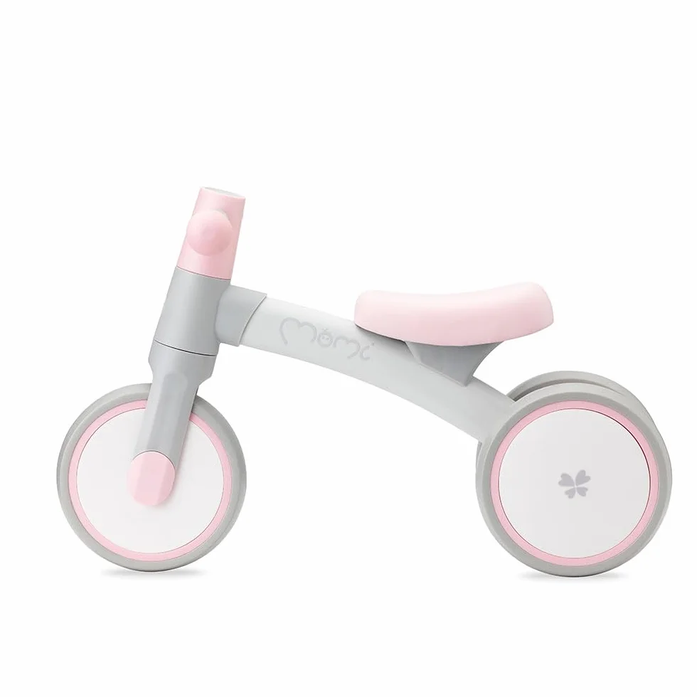 Triciclo senza pedali per bambini MoMi TEDI per bambine e bambini (peso massimo 25 kg), mini bicicletta senza pedali con ruote in plastica resistenti alla foratura, telaio in metallo leggero - 1,2 kg
