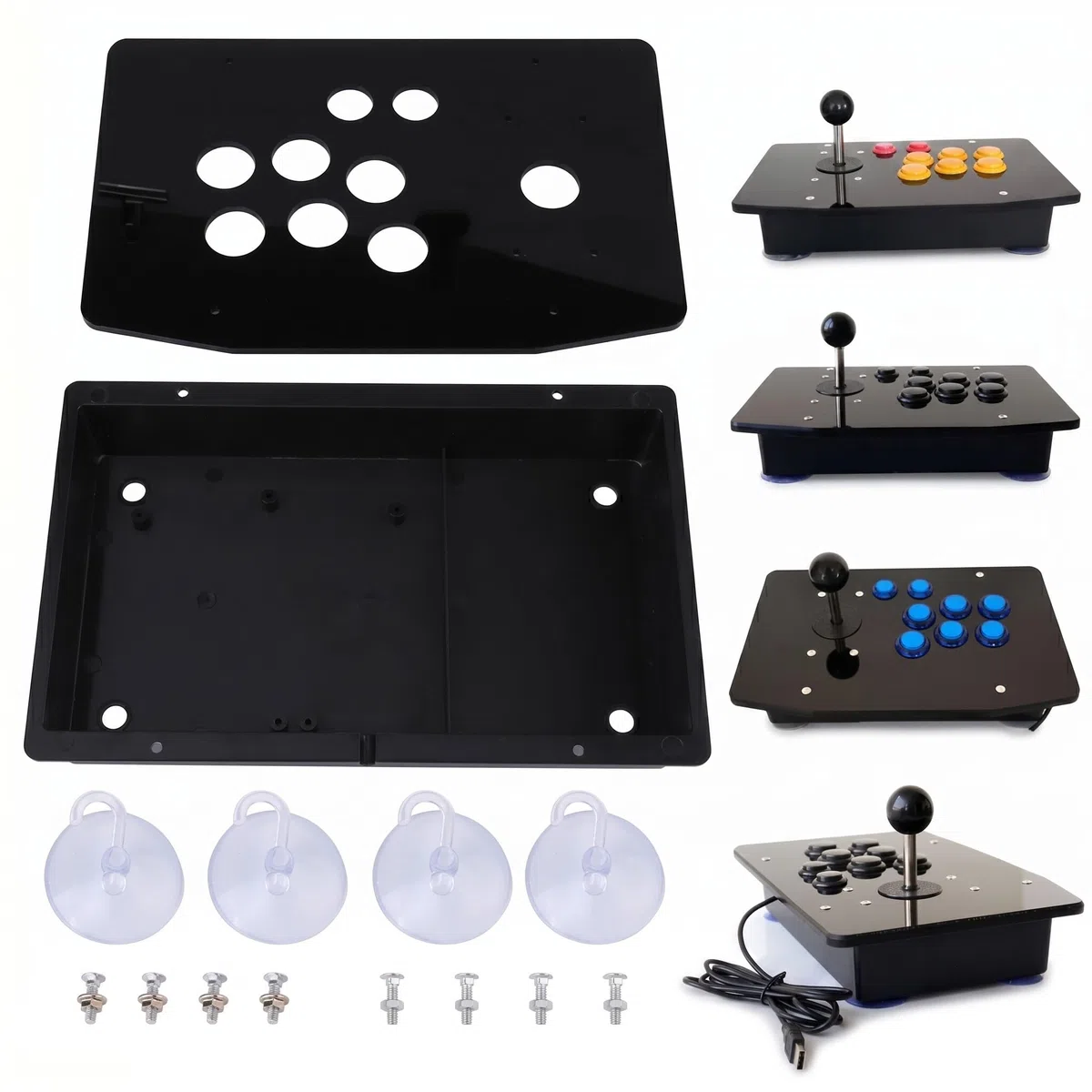 Pannello Acrilico Fai da Te Nero Kit Ricambio per PC Desktop Laptop