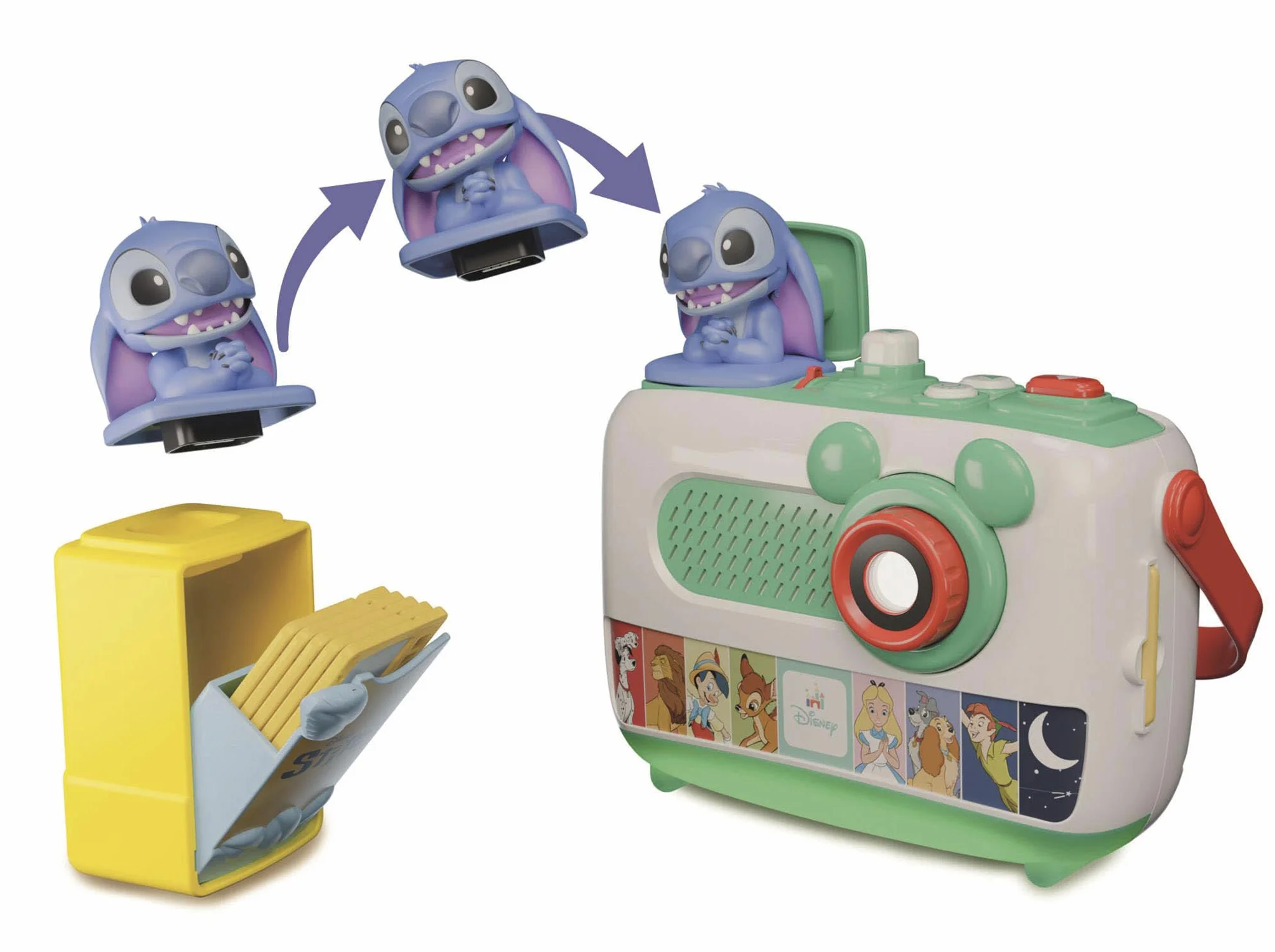 Clementoni Disney Baby Proiettore Raccontastorie Plus, Storyteller per Bambini 2+ Anni, 7 Storie Classiche, Gioco Elettronico Parlante Portatile, Idea Regalo, Italiano