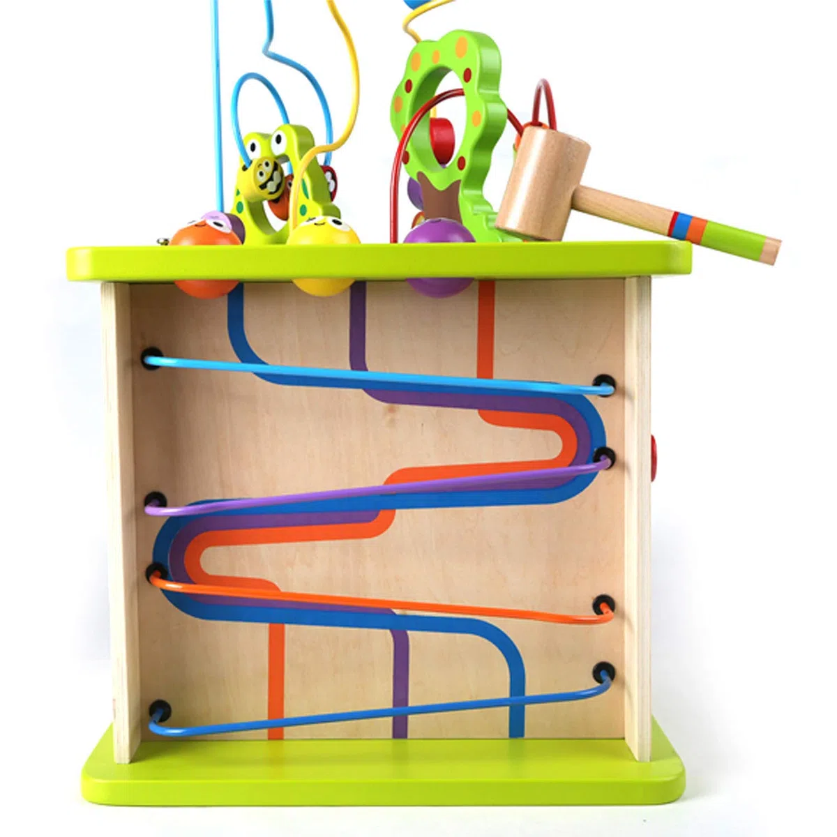 Hape Cubo Multiattività Legno Bambini Gioco Cinque Facce Attività