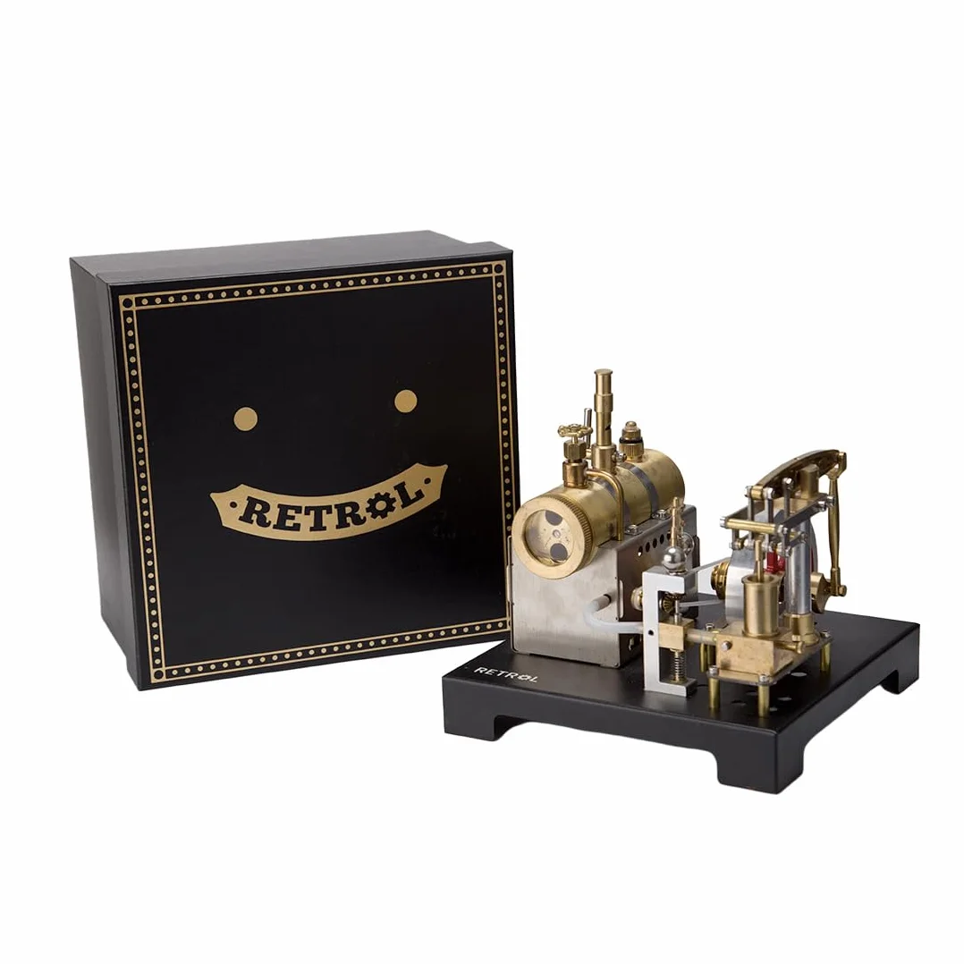 SE-01 Kit modello motore a vapore Stirling, kit motore a vapore in metallo, fascio stazionario modello motore Stirling, assemblaggio meccanico fai da te generatore Stirling Kit scientifico regalo per
