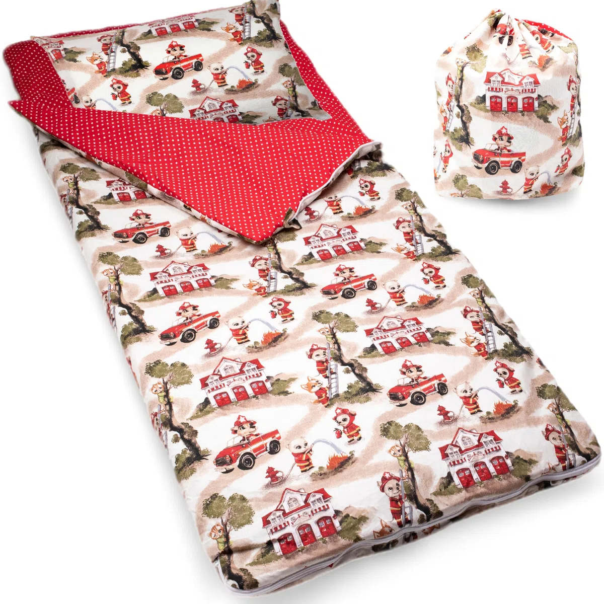 PinkZebra Sacco a Pelo per Bambini 170 x 70 cm + federa 60 x 40 cm per Ragazze Ragazzi Oeko-Tex in Cotone con Doppia Cerniera