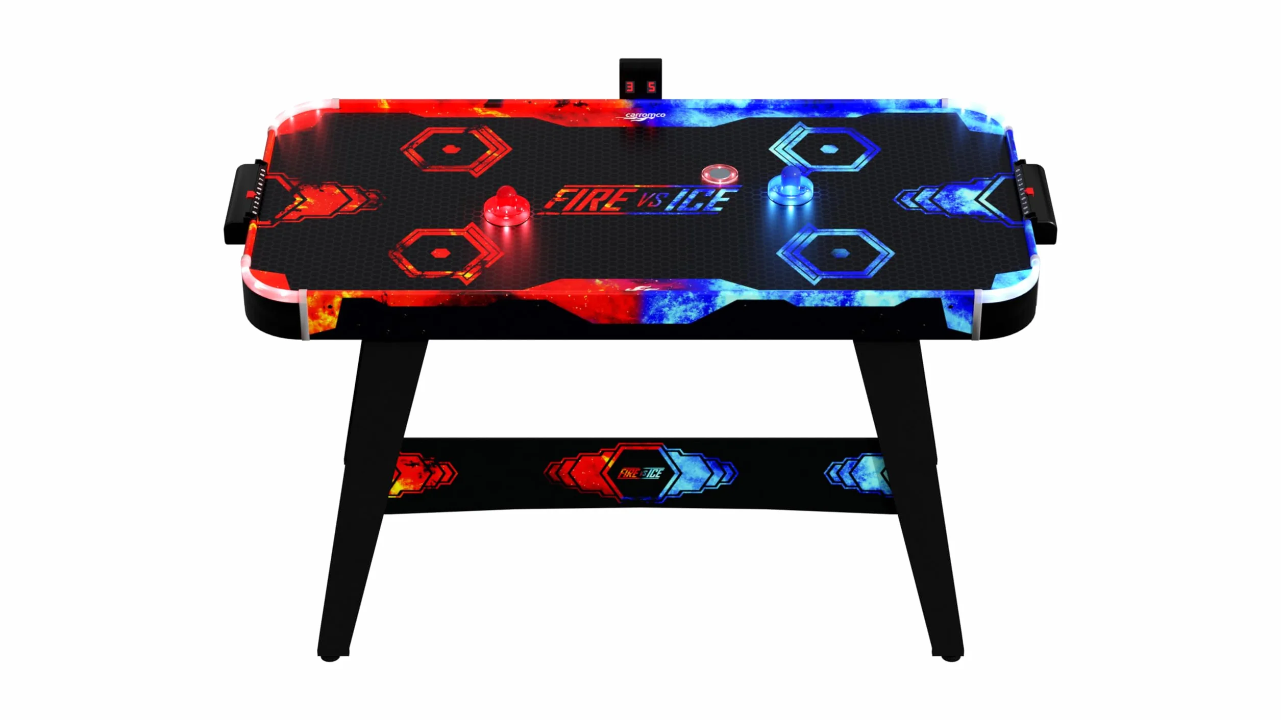 Carromco Airhockey Fire Vs Ice Air Hockey Nero Taglia Unica