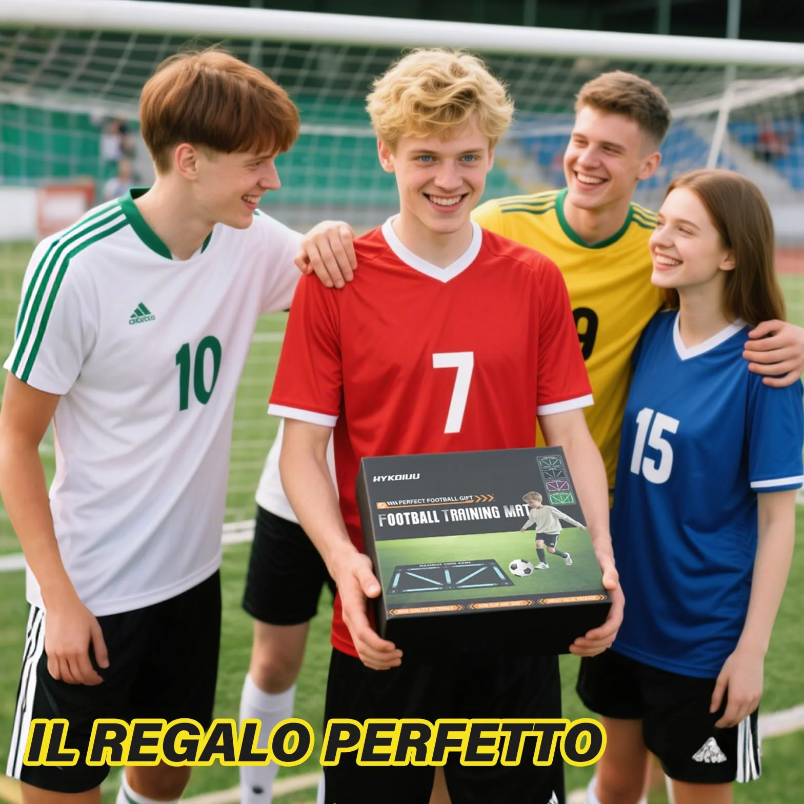 Tappeto Calcio Allenamento con Video Inclusi Tappetino Agilità Accessorio Regalo Bambini