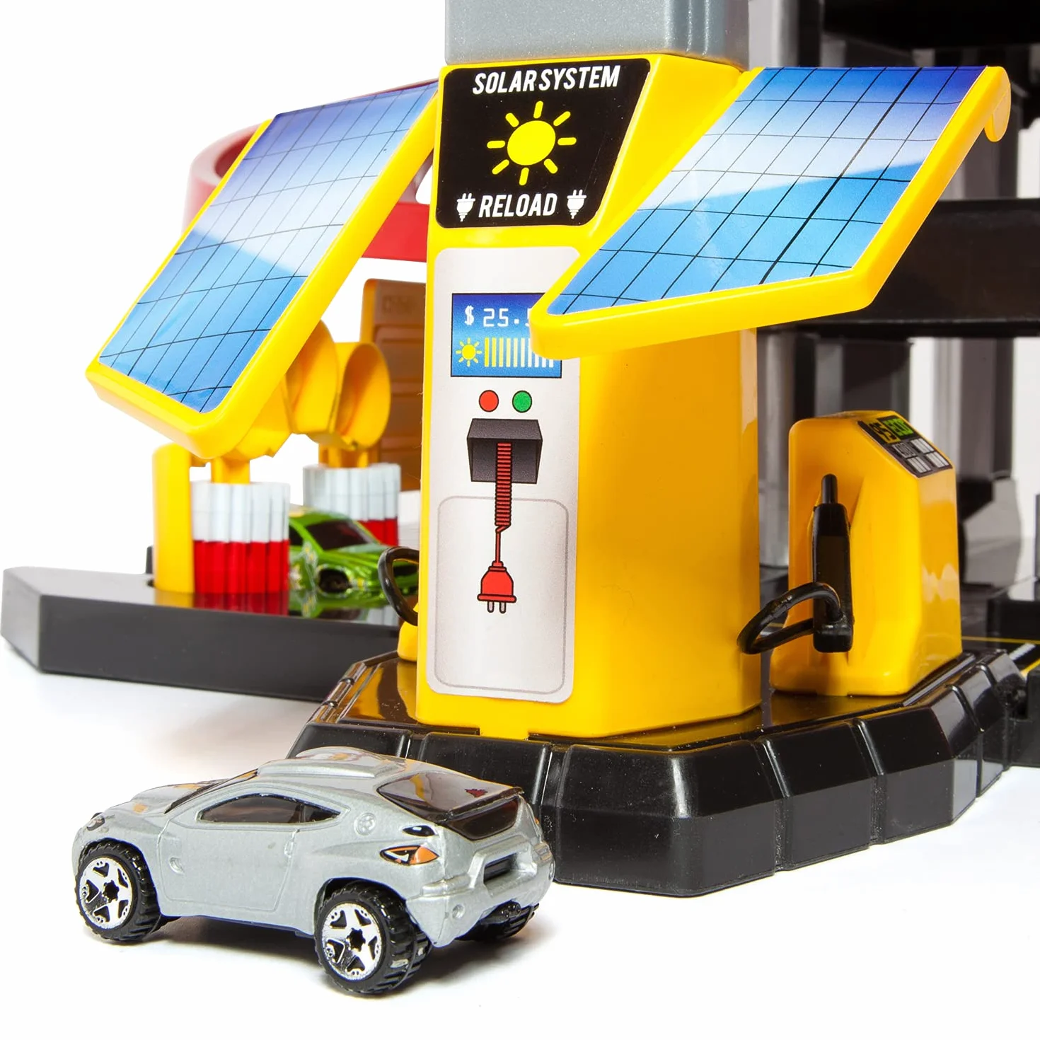 MOLTO | 6 piante parcheggi per bambini con garage, rampe, lavanderia, ascensore, stazione di benzina e area unta | Giocattoli educativi per bambini | + 3 anni