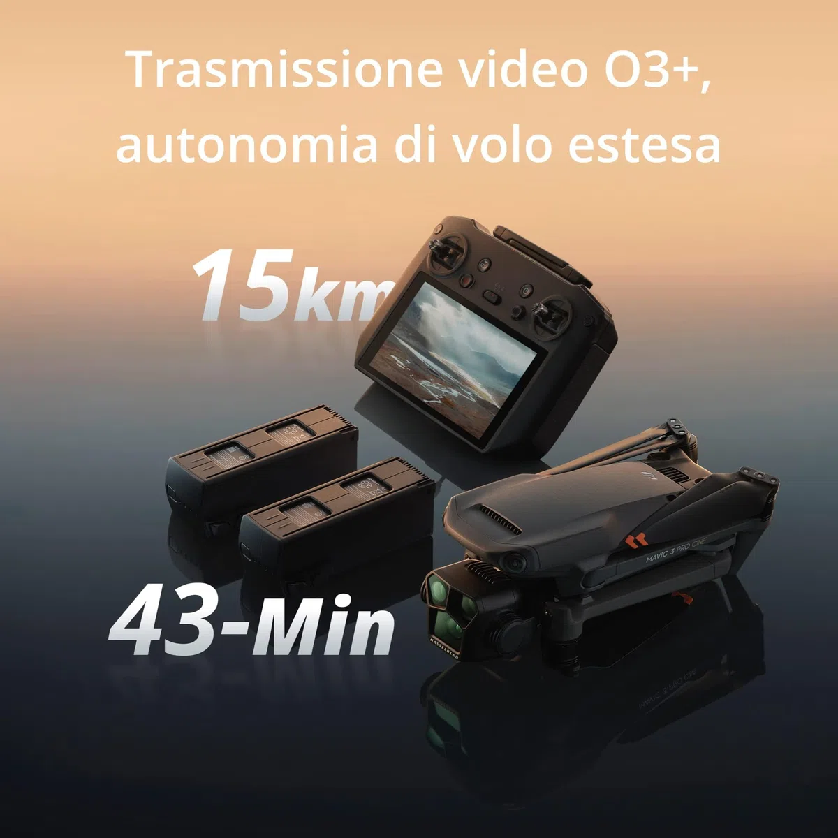 DJI Mavic 3 Pro Fly More Combo con DJI RC Pro (schermo ad alta luminosità), fotocamera Hasselblad con CMOS 4/3, 3 batterie, Stazione di ricarica, Set di filtri ND ecc. Drone con fotocamera per adulti