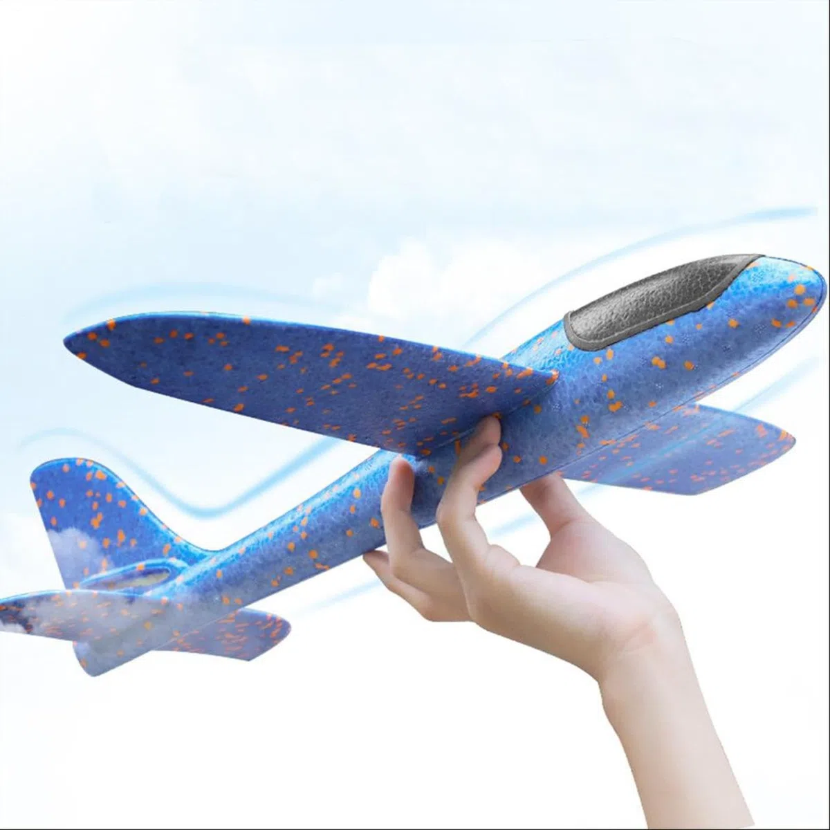 48CM Aereo Polistirolo Per Bambini, 3 Pezzi Aerei Schiuma, Aliante Polistirolo, Gioco Da Esterno Aerei Giocattolo Adatto Per Gli Sport All'aria Aperta
