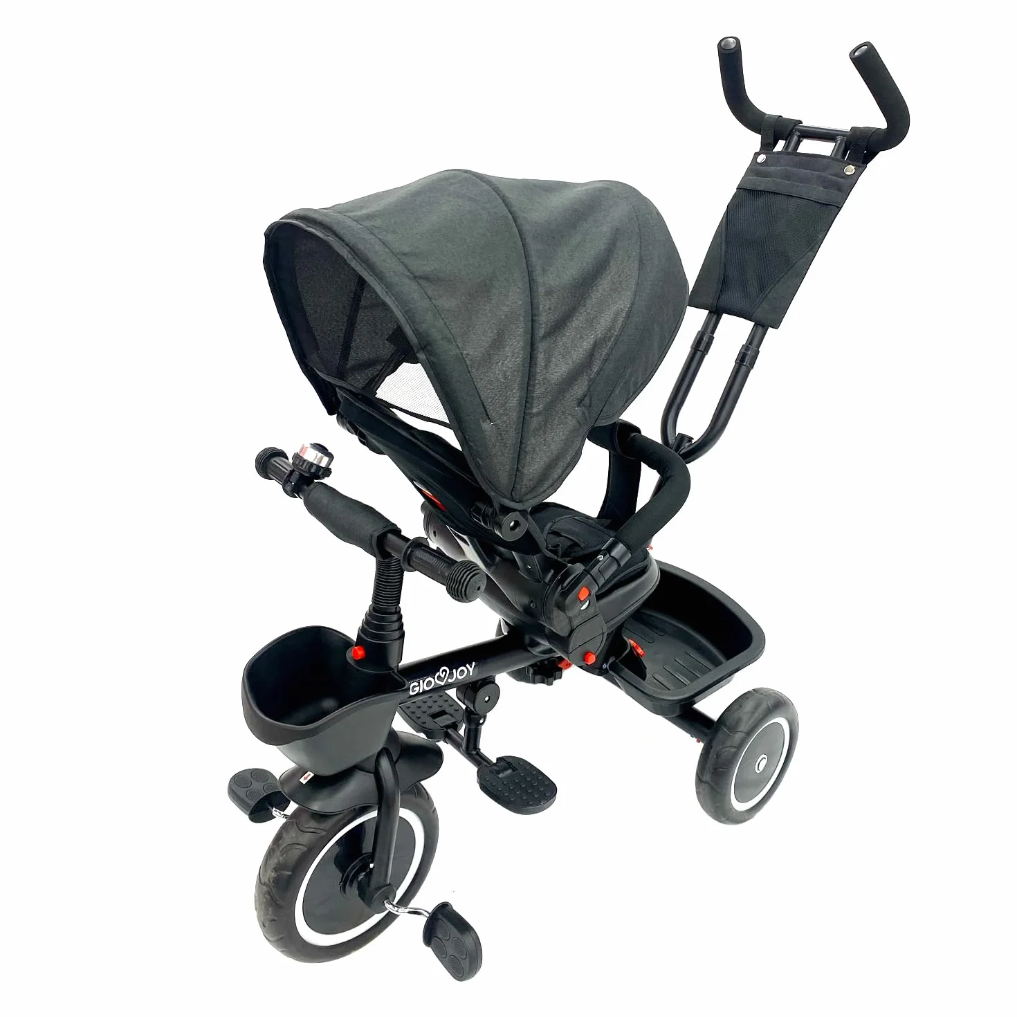 Triciclo Evolutivo Moov-1 4-in-1 per Bambini dai 18 mesi (Nero)