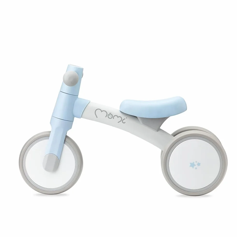 Triciclo senza pedali per bambini MoMi TEDI per bambine e bambini (peso massimo 25 kg), mini bicicletta senza pedali con ruote in plastica resistenti alla foratura, telaio in metallo leggero - 1,2 kg