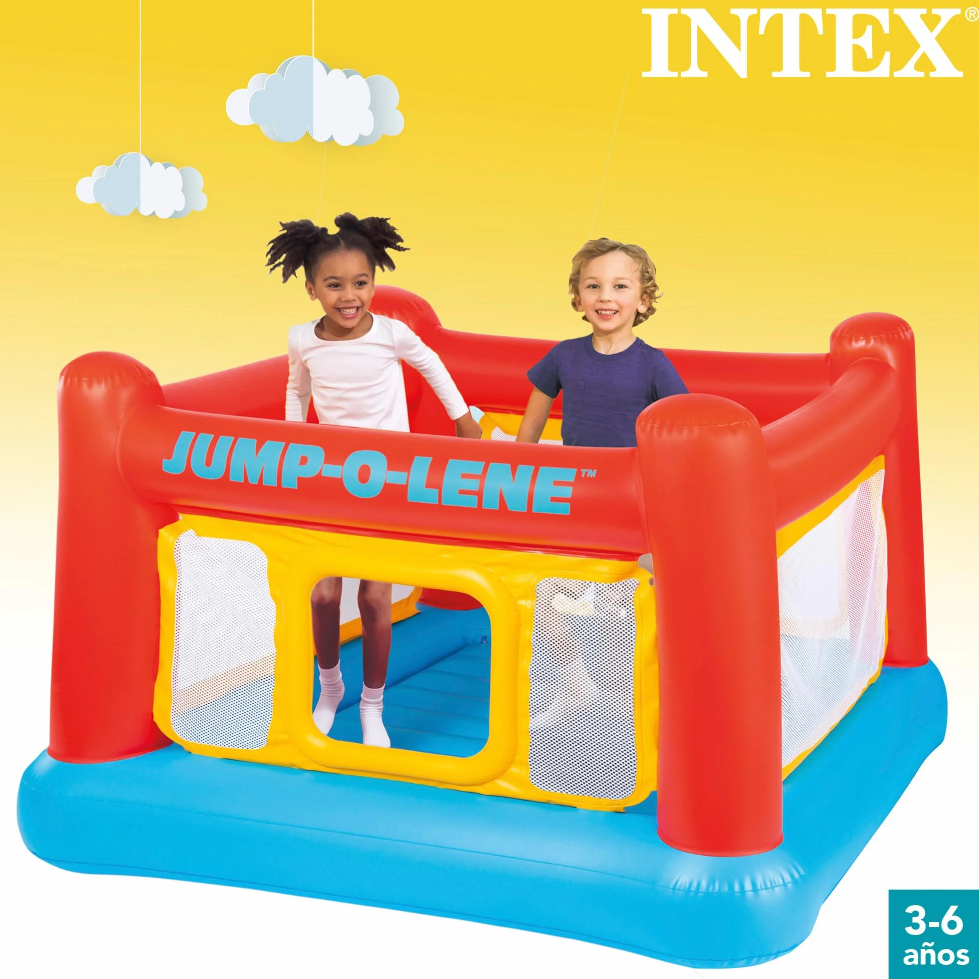 Intex 48260NP - Playhouse Jump-O-Lene, Vinile, Multicolore, 174x174x112 cm