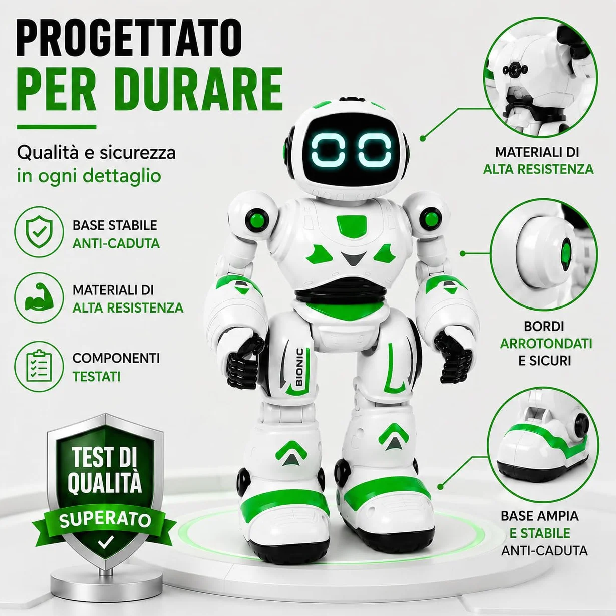 Xtrem Bots - Bionic | Robot Giocattolo | Robot Bambini | Telecomandato E Programmabile | Giochi Bambini 5 Anni O Più | Regalo Bambino 5 Anni