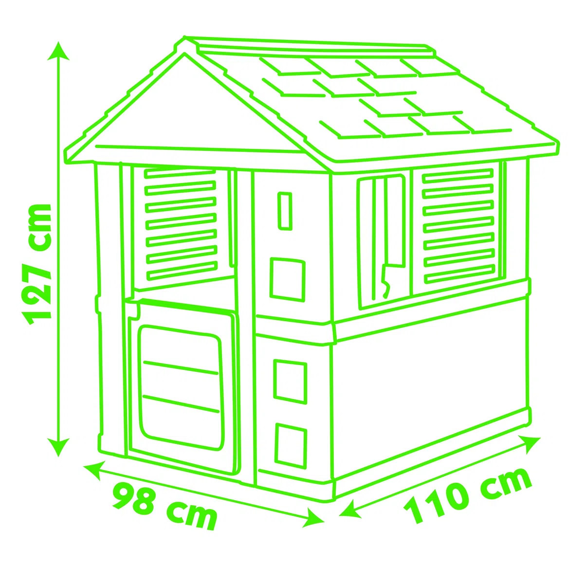 Smoby Casetta Sunny 98 x 110 x 127 cm