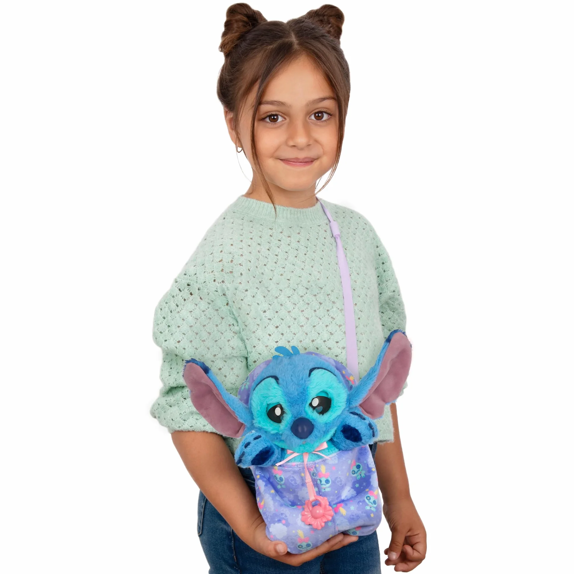 BABY PAWS Stitch Cucciolo Interattivo di Peluche per Bambini con Suoni e Occhi che si Muovono