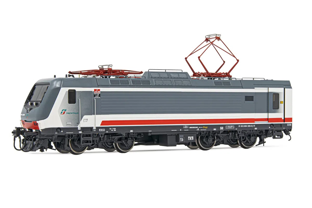 FS Trenitalia, E464 in livrea Intercity, accoppiatore automatico, epoca VI