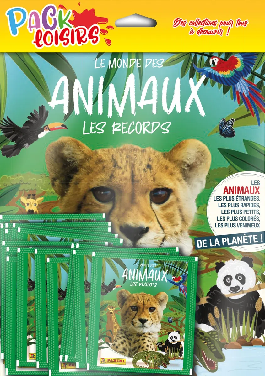 Panini Animaux - Album per attività ricreative, 50 tasche