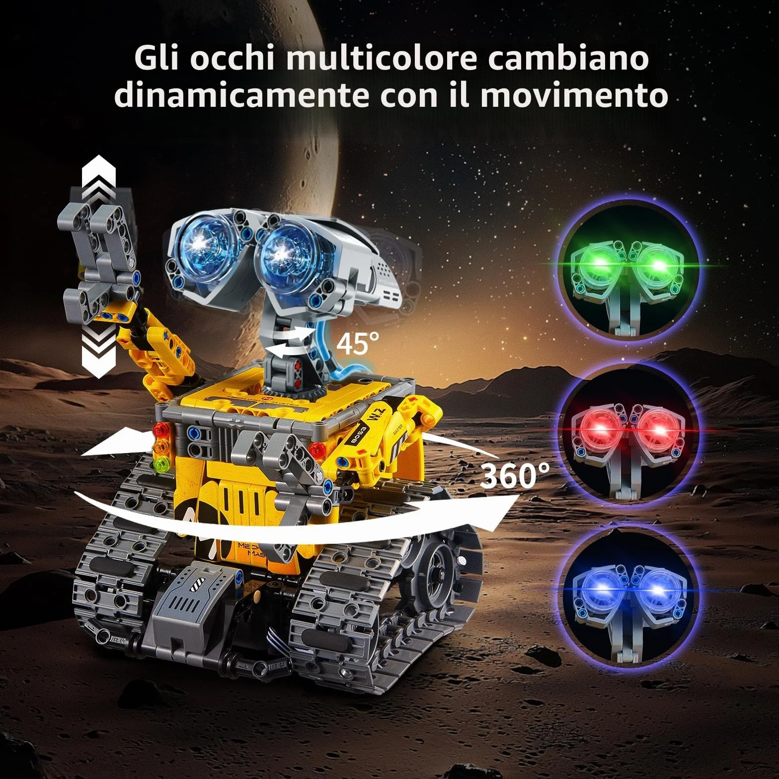 IKUPER Robot per Bambini Ragazzi dai 6 ai 12 Anni, Set Robotico Programmabile 6 in 1 con App e Telecomando, Natale e compleanni (631 Pezzi) | Set robotico telecomandato e programmabile, regalo per bambini dagli 8 anni in su