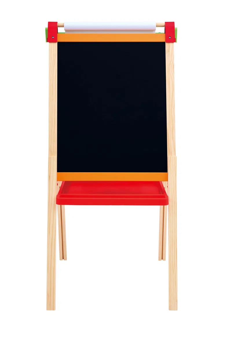 Hape Cavalletto Piccoli artisti, Cavalletto Creativo in Legno a Due Facce, Altezza Regolabile per Bambini