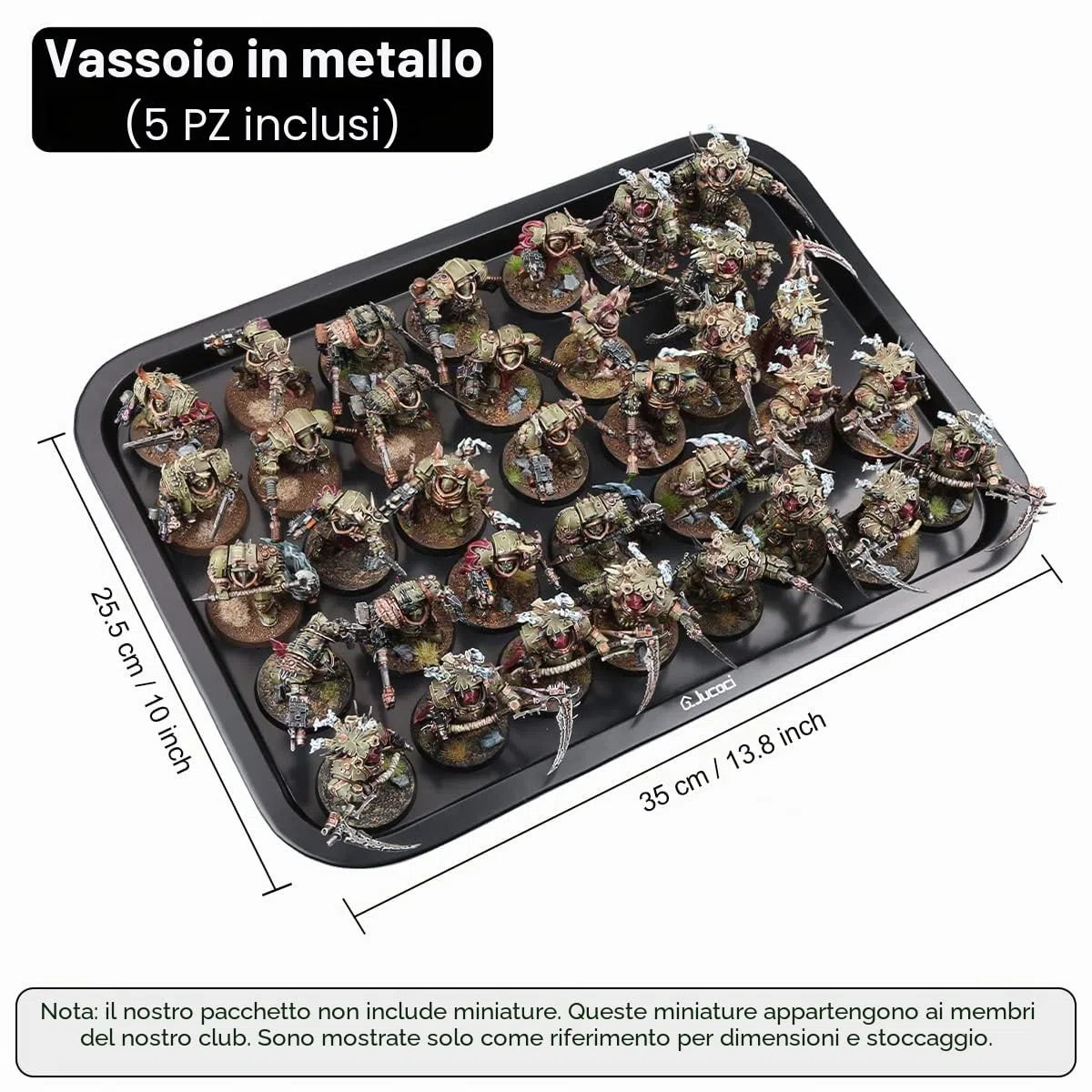 Jucoci Custodia per miniature Custodia per il trasporto di miniature (formato grande)