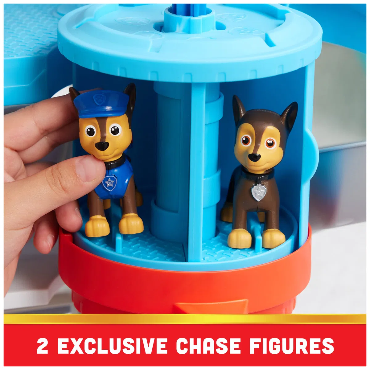 Paw Patrol, Quartier Generale, con Lanciatore per Veicoli, 2 Personaggi, Veicolo della Polizia di Chase e Accessori, Giocattolo per Bambini e Bambine, 3+ Anni