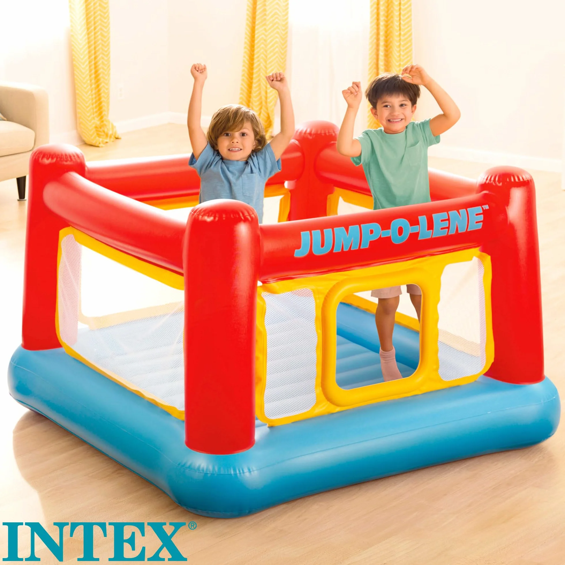 Intex 48260NP - Playhouse Jump-O-Lene, Vinile, Multicolore, 174x174x112 cm