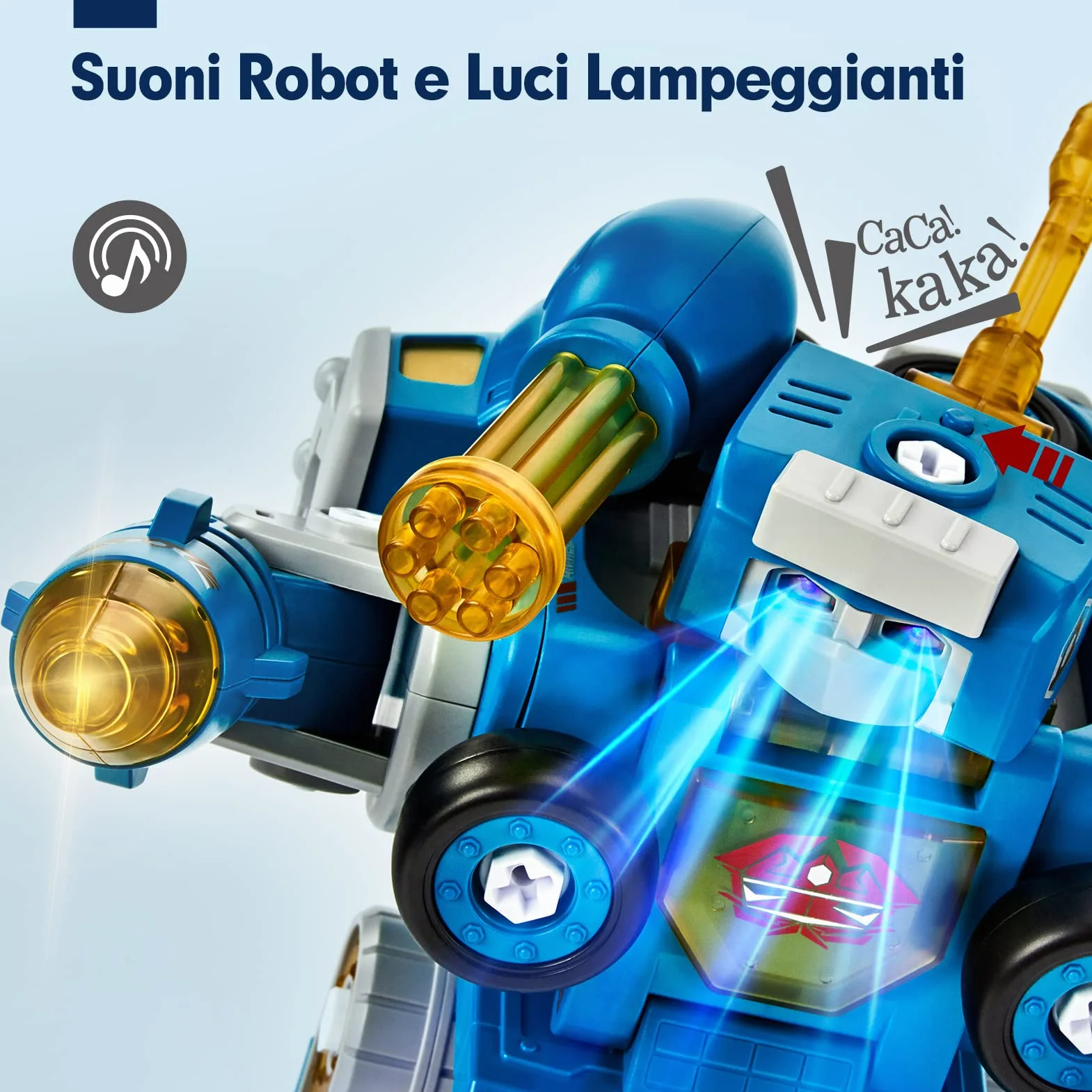 hahaland Giochi per Bambini 5 anni Maschio - 5 in 1 Camion Giocattoli da Costruzione Smontabile Robot Creativi STEM Veicoli Regali Educativi