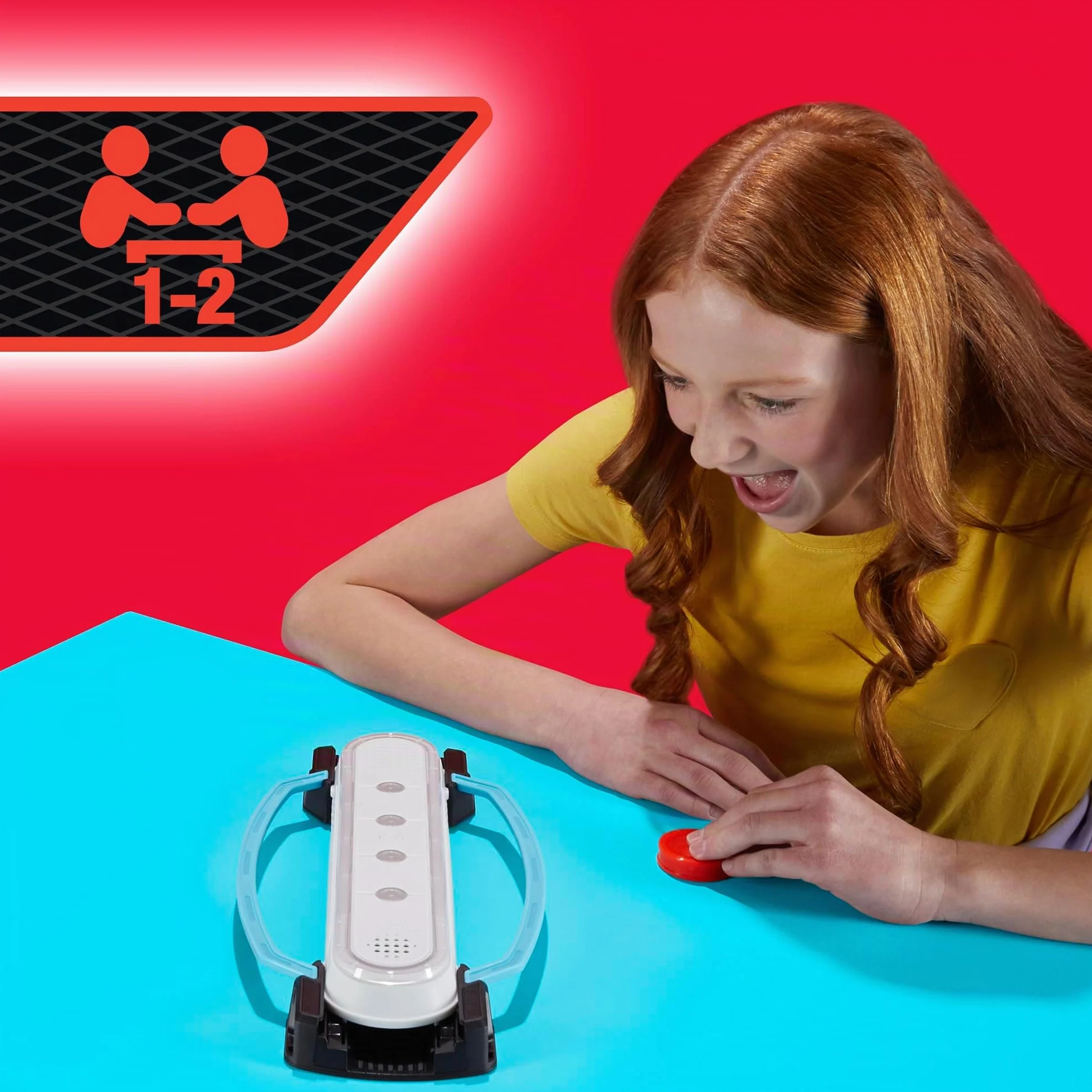 Hasbro Gaming Hypershot - Gioco elettronico di Hockey da Tavolo, 5 Giochi in 1, Musica, luci e Suoni, dagli 8 Anni in su, da 1 a 2 Giocatori, Giochi da Tavolo per Bambini
