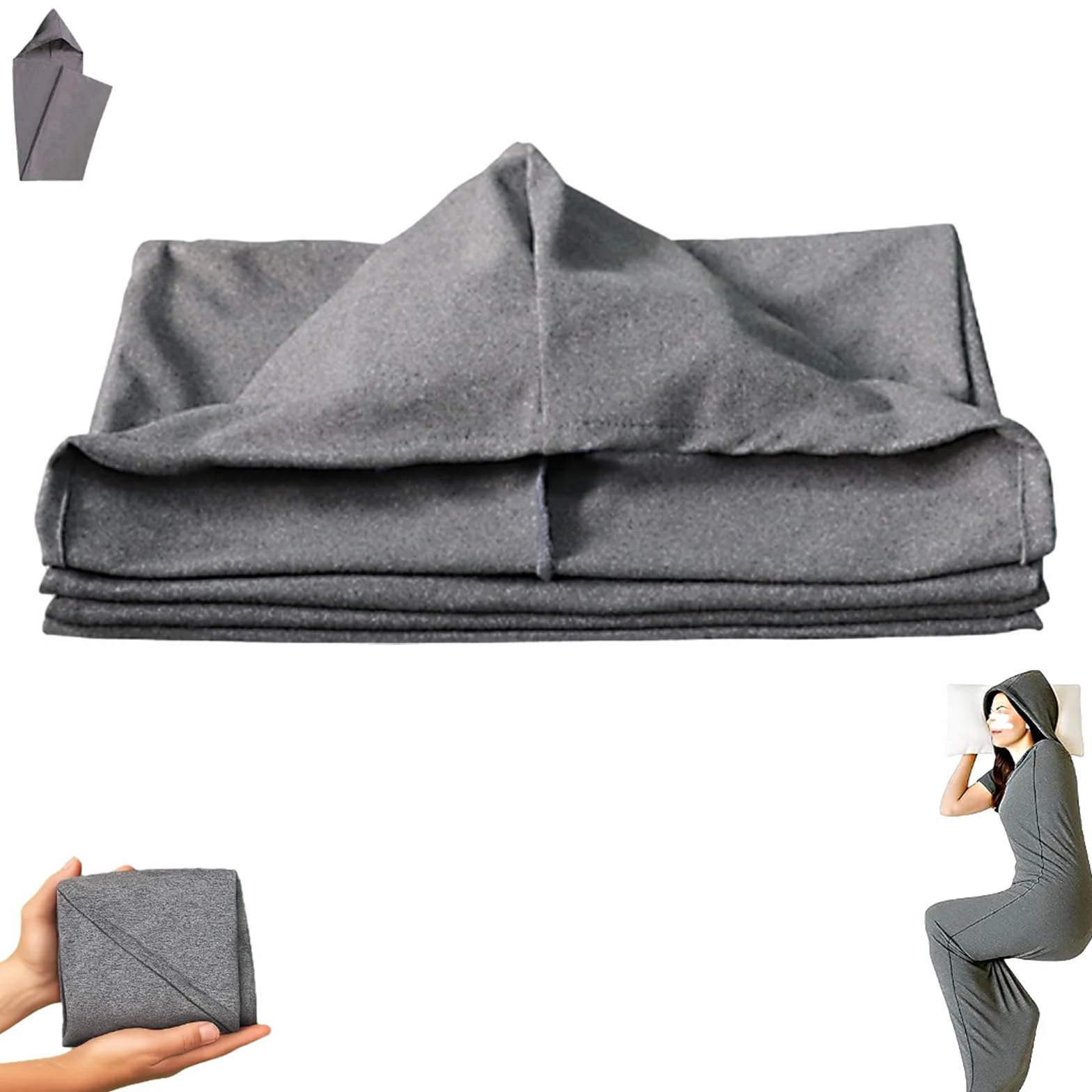 Sacco nanna a compressione per adulti, coperta indossabile ultra leggera per alleviare lo stress e l'ansia, tessuto elasticizzato traspirante, terapia della pressione per adolescenti e adulti