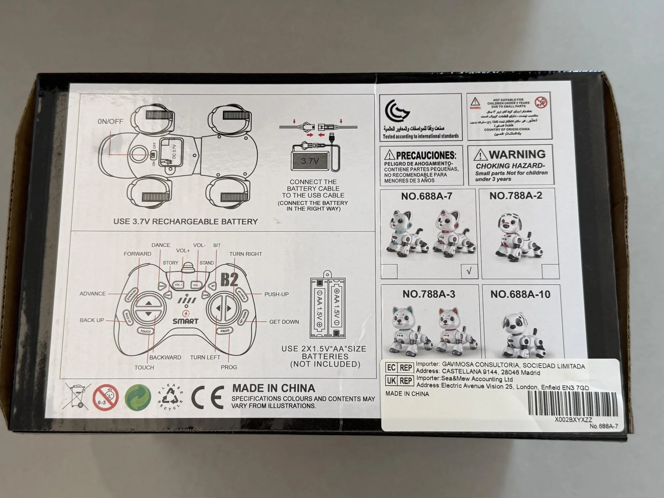Gatto Robot per Bambini,Robot Gatto Programmabile RC con Luci e Suoni,Giocattolo Robotico Gatto Intelligente,Regalo Educativo per Bambini 8+ Anni
