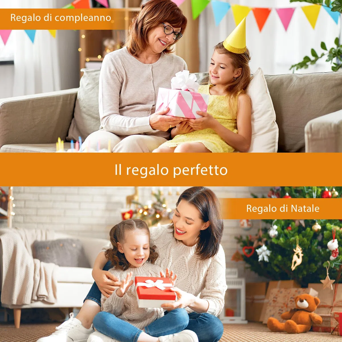 Microscopio digitale per bambini, ingrandimento 1000X con schermo IPS da 2,0", ricaricabile tramite USB e portatile, 8 luci LED, per uso esterno, arancione, regali per bambini dai TRE anni in su.
