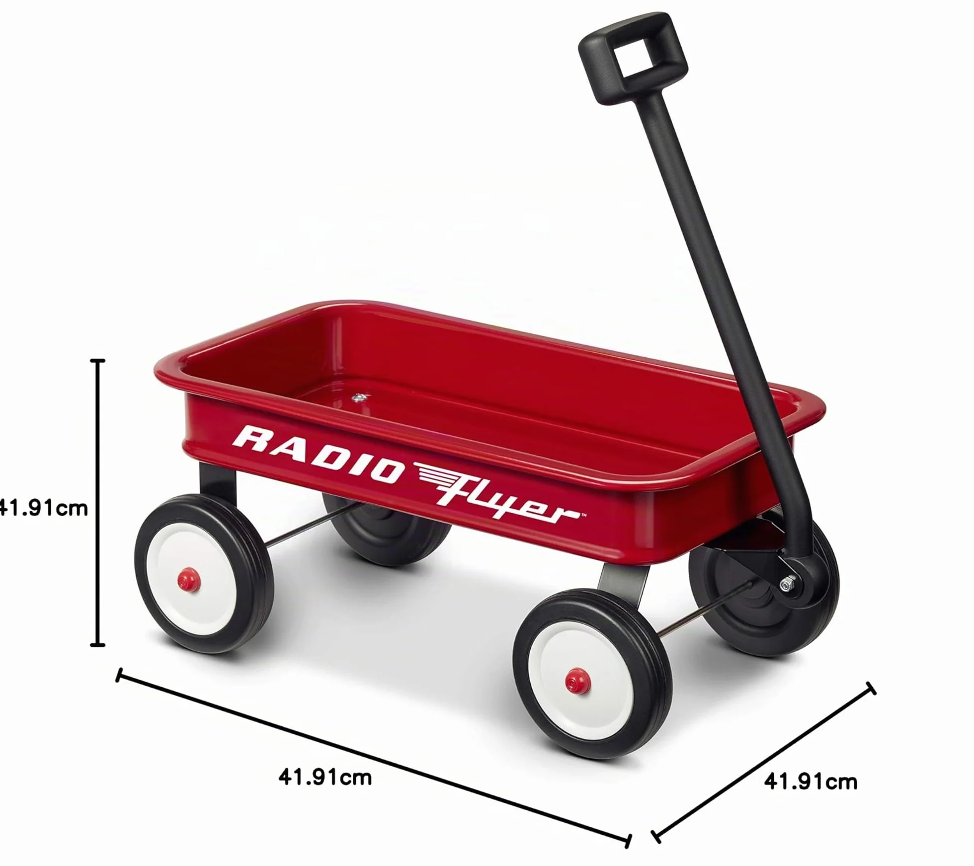 Radio Flyer carrello giocattolo retrò da 16,5 pollici (41 cm) (esclusiva Amazon), Carrello giocattolo rosso, per bambini da 1,5 anni in su
