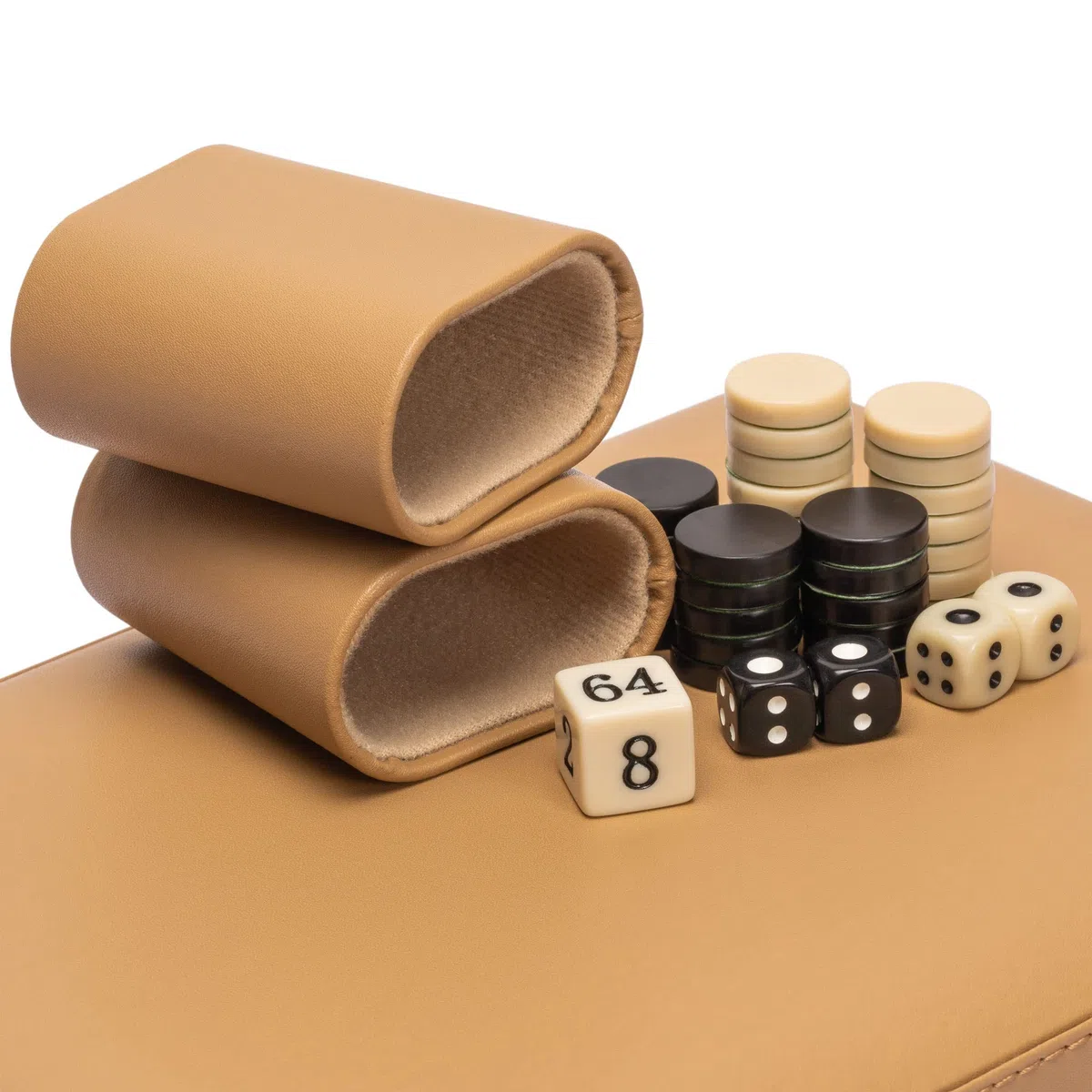 Yellow Mountain Imports, Mini Backgammon da Viaggio "Bozcaada", Pedine Magnetiche e Tabellone da 23,5 cm con Elegante Custodia in Ecopelle, Gioco da Tavolo di Strategia Classico