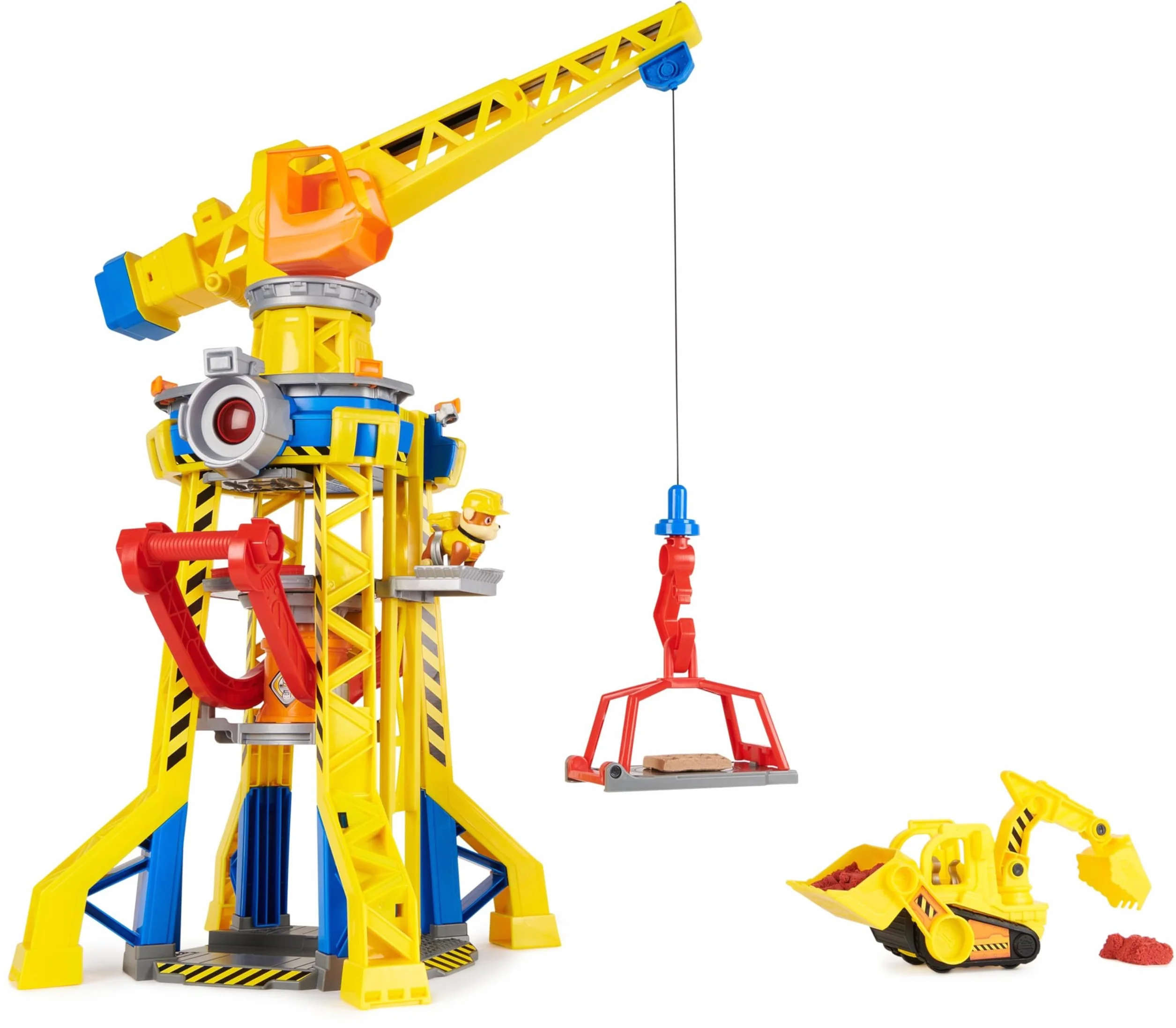Rubble & Crew, Torre del Cantiere Generale, Set di Gioco con Personaggio di Rubble, Luci e Suoni, Bulldozer Giocattolo e Sabbia Inclusi, Giocattoli per Bambini e Bambine, 3+ Anni