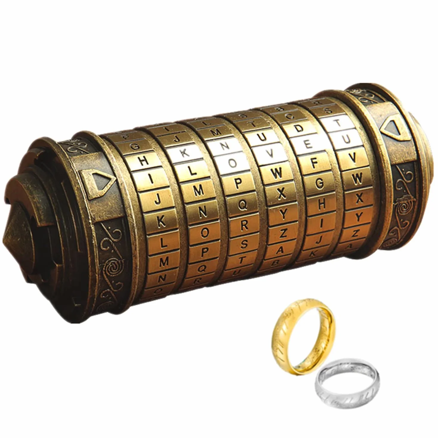 Cryptex - Scatola per puzzle da Vinci codice mini serratura Cryptex con scomparti nascosti per compleanno, San Valentino, regalo di compleanno misterioso per familiari e amici