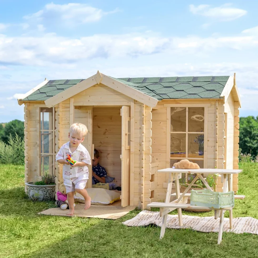 Casetta legno per bambini Timbela M520 L241xL187xA151cm 2,63m2
