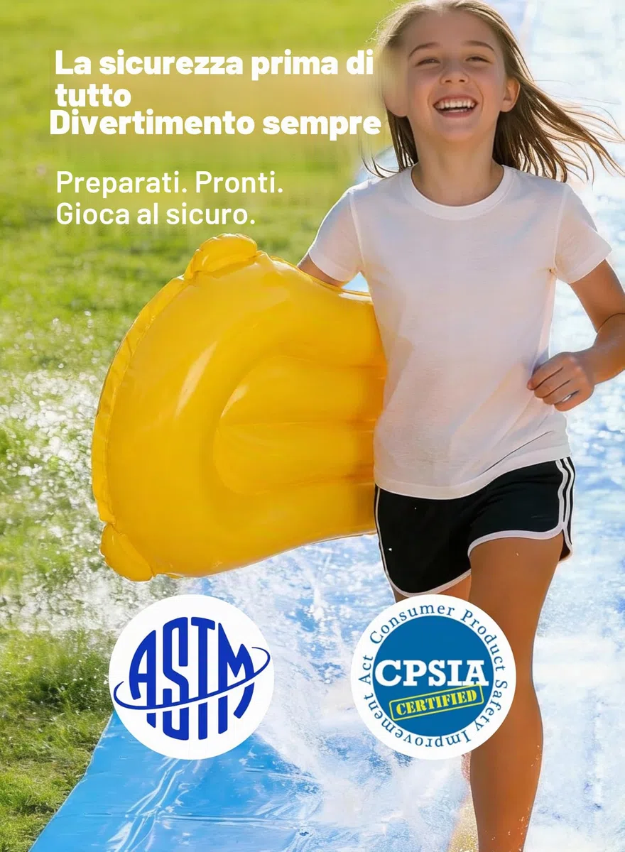 Sloosh Gigante Scivolo d'Acqua 914,4 x 182,8 cm con Irrigatore Integrato e Tavole Gonfiabili