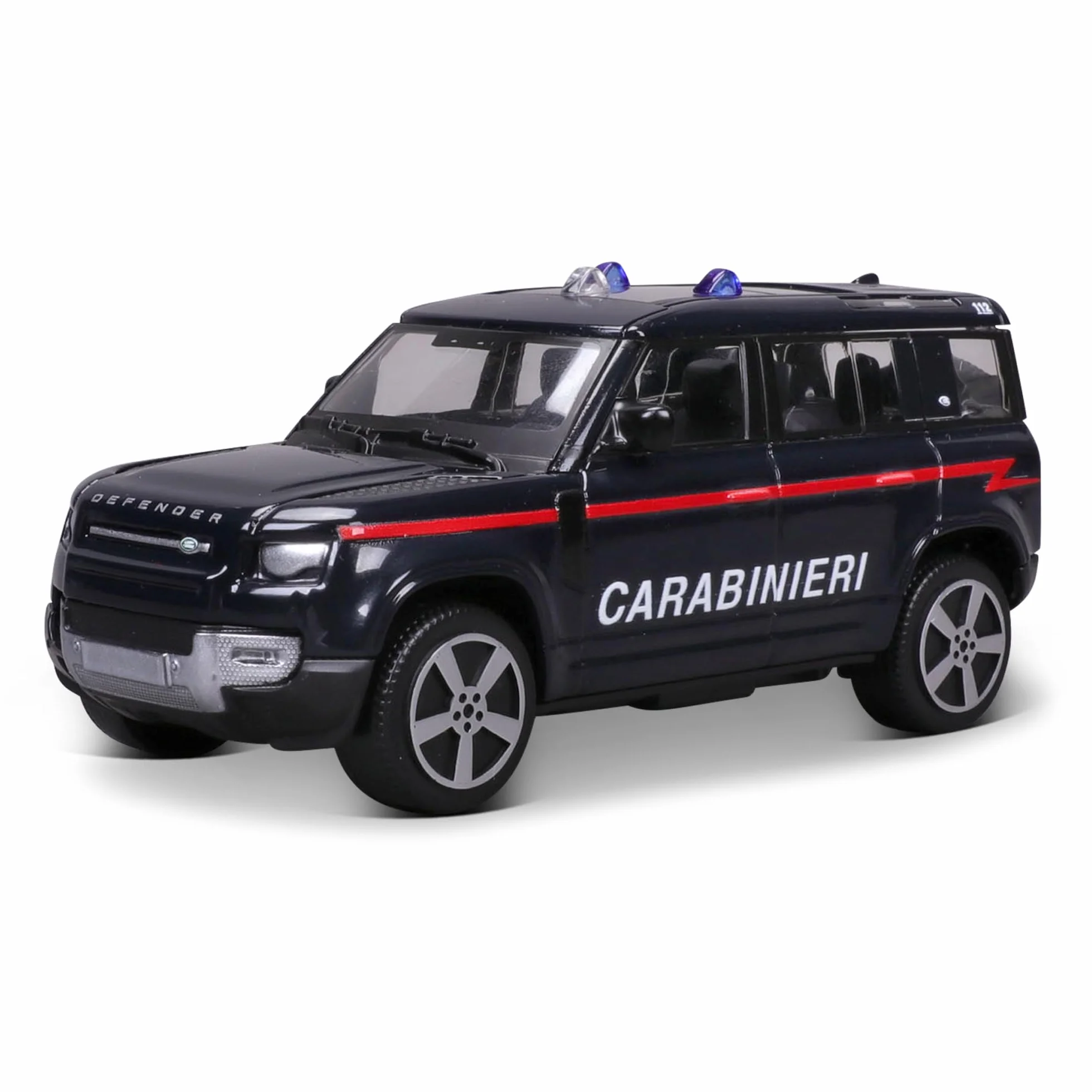 BBURAGO - Auto Carabinieri - Modellino Realistico Auto in Scala 1:43 (Scelta Casuale tra i Modelli Disponibili), Licenza Ufficiale Arma dei Carabinieri, Età consigliata 3+ Anni