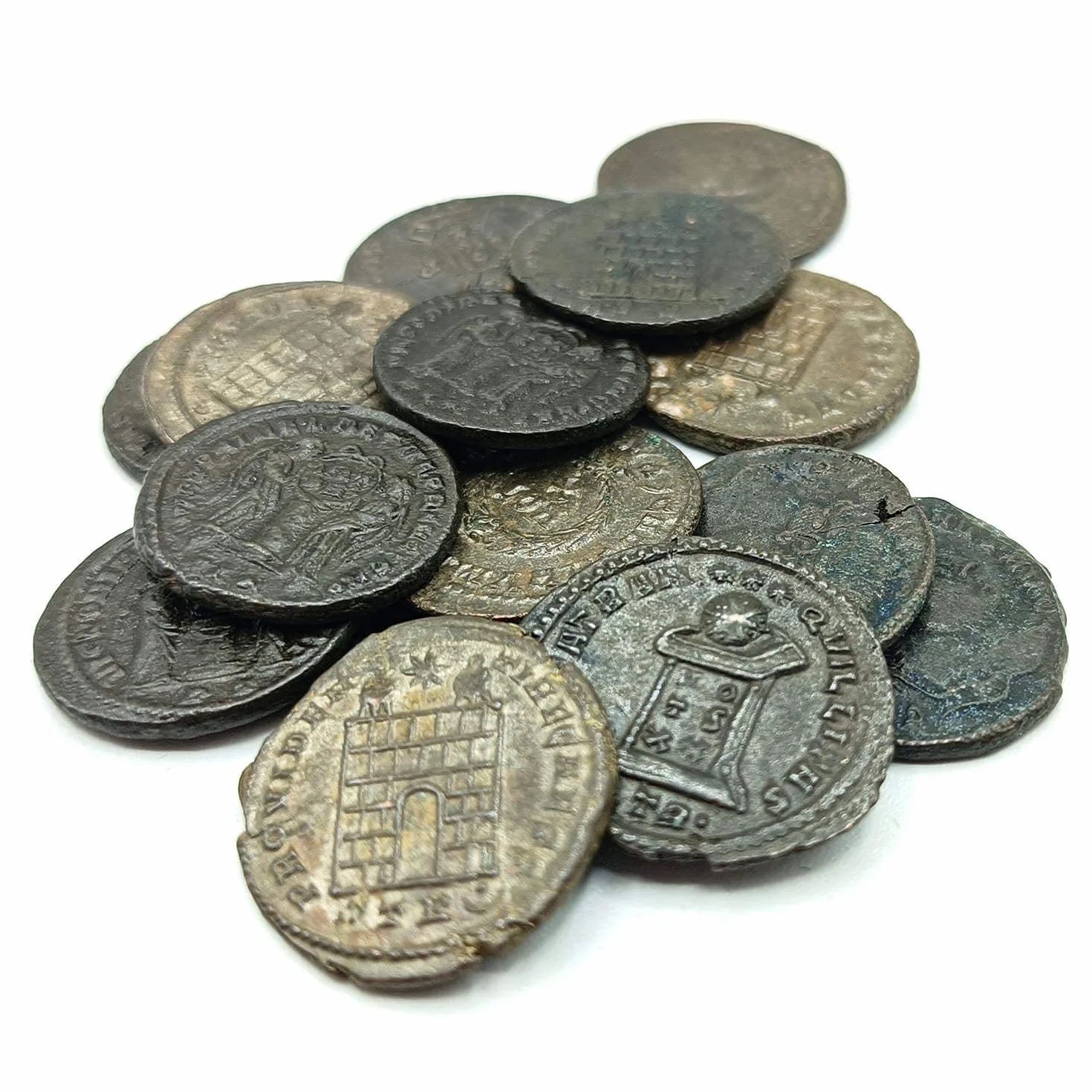 IMPACTO COLECCIONABLES | Autentica Moneta Antica dell’Impero Romano | Moneta Originale di Costantino I il Grande, il Primo Imperatore Cristiano | Include Certificato di Autenticità