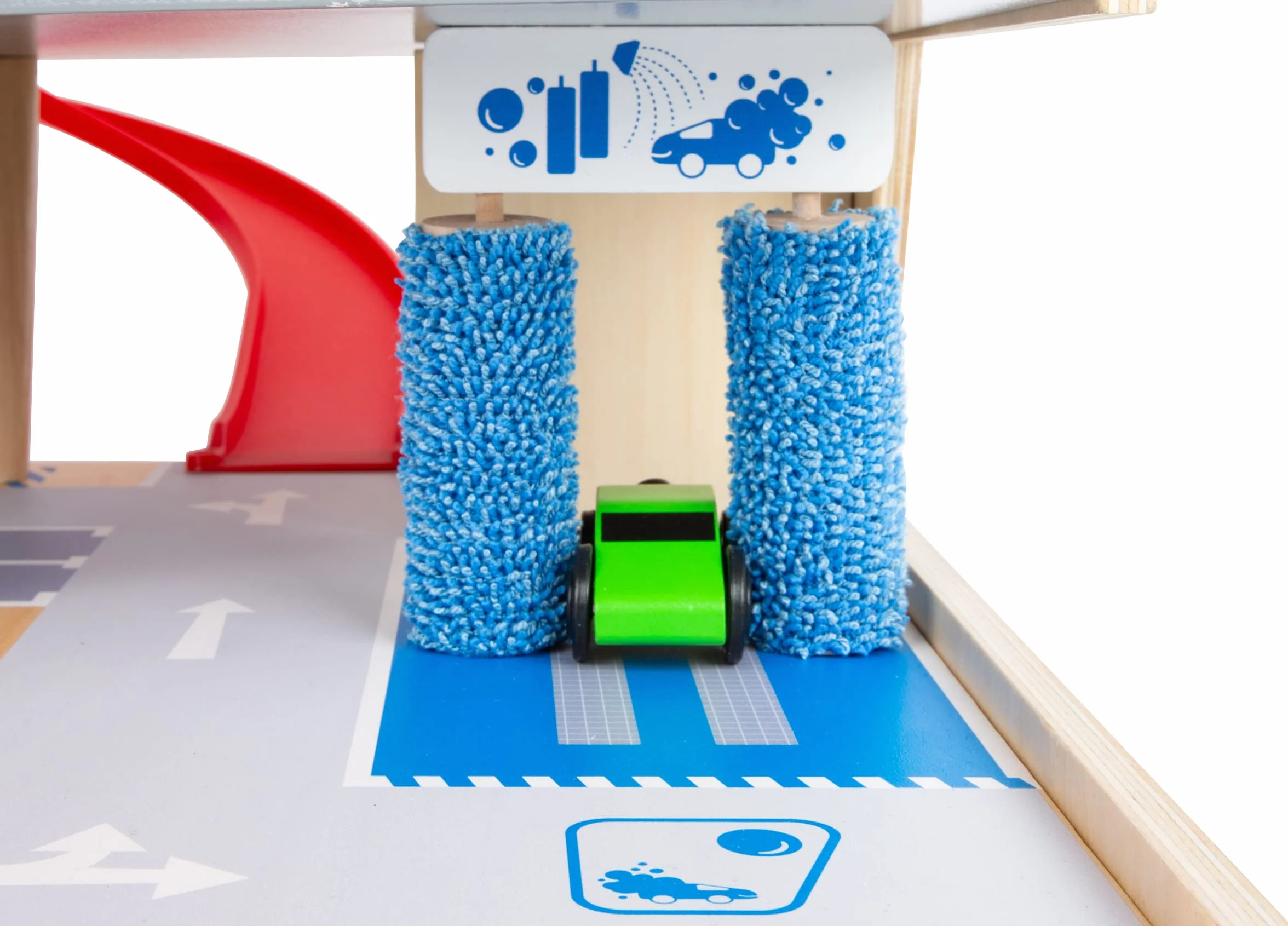 small foot Autosilo Premium, su tre piani con rampa, incl. 2 auto, parcheggio in legno per bambini, 11676