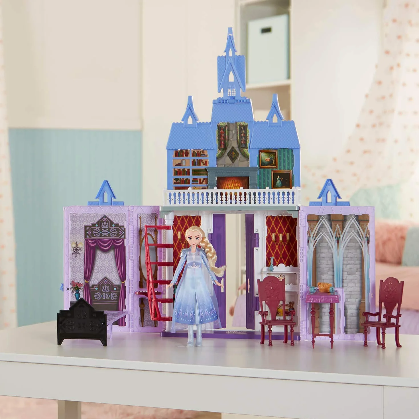 Disney Frozen Hasbro Castello di Arendelle Pieghevole, Ispirato al Film 2, Colore, E5511EU4