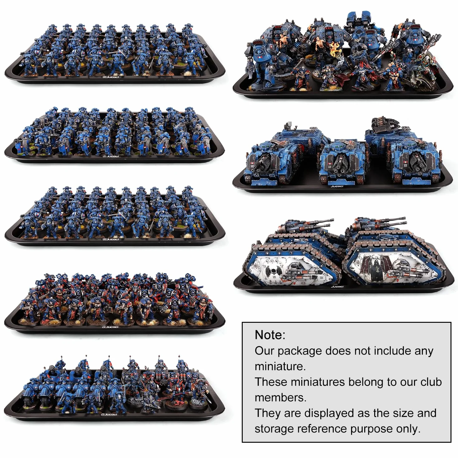 Jucoci Custodia per Miniature Custodia da Trasporto per Miniature (Set da 2 PEZZI)