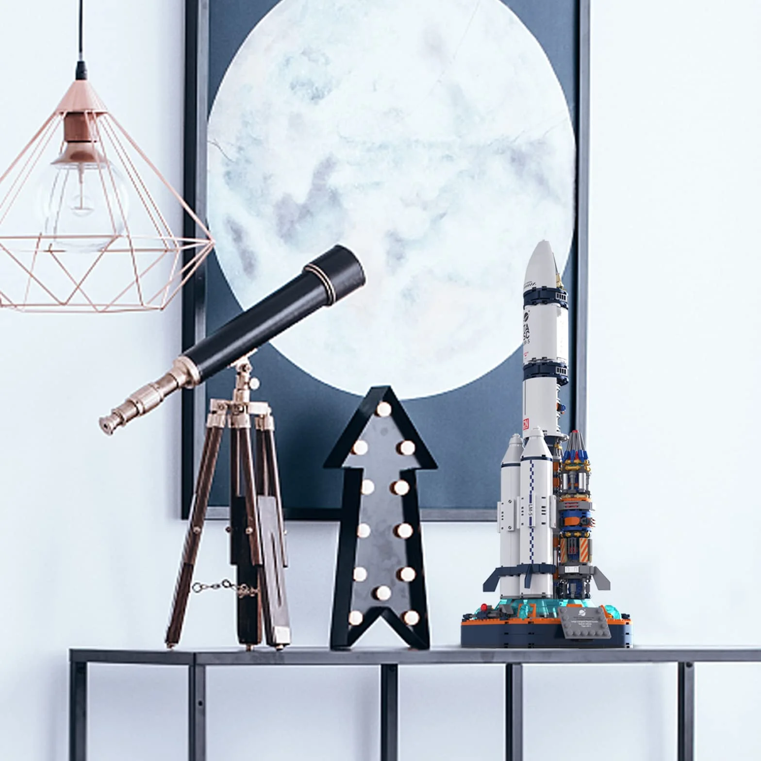 JMBricklayer Space Rocket Building Set per ragazzi 8-14 adulti 70110, giocattoli per esplorazione astronave, navicella spaziale, razzo, nave, set da collezione, regali per adulti, ragazzi e ragazze