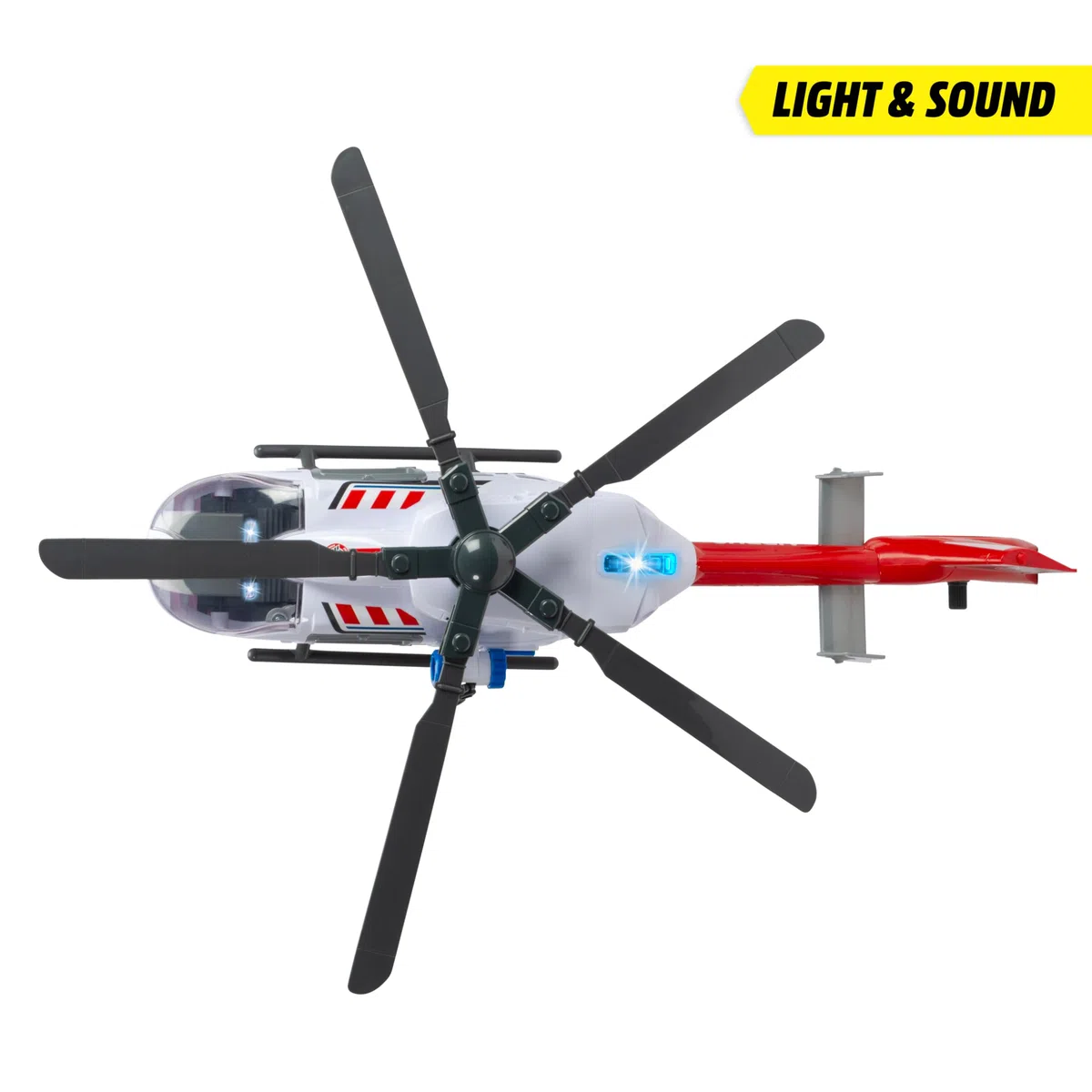 Dickie Toys - Airbus H145 Elicottero Giocattolo 1:24 con Luci e Suoni, Verricello Manuale, Portiere e Portellone Apribili, 54 cm, +3 anni, 203719035