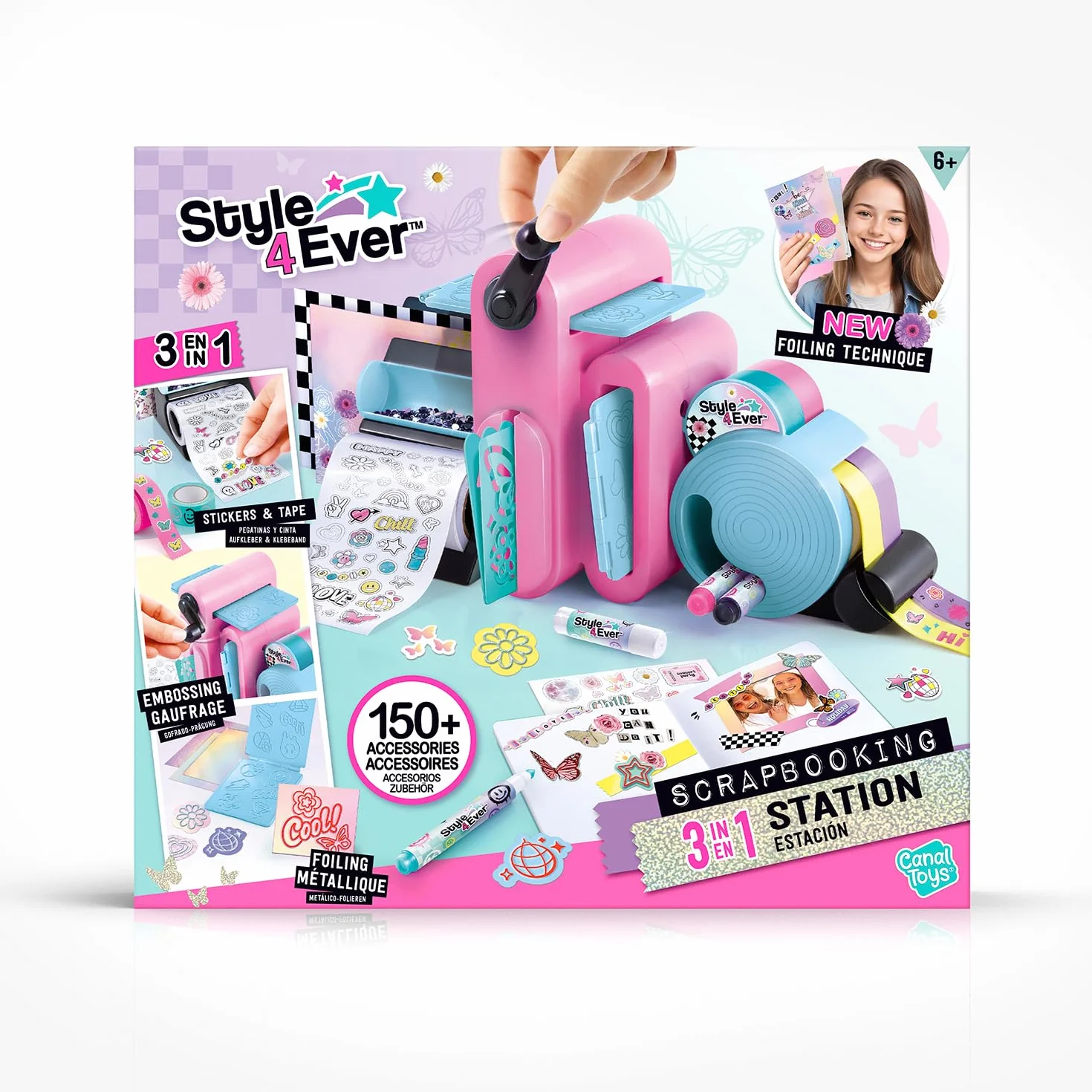 Canal Toys Style 4 Ever Studio di Scrapbooking 3 in 1 - Attività Manuale Creativa per Bambini 6+