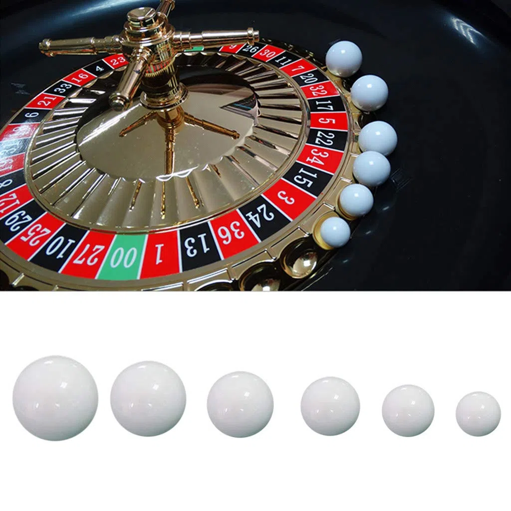 Russo Roulette Gioco di Ricambio Acrilico Bianco 12-22mm 5pcs